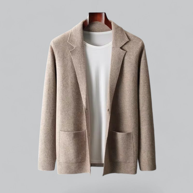 Valenti | Men's Cashmere Jacket Merino Wool Collar