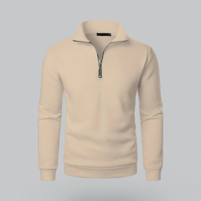 Valenti | High Neck Quarter-Zip Sweatshirt - Mock Pullover
