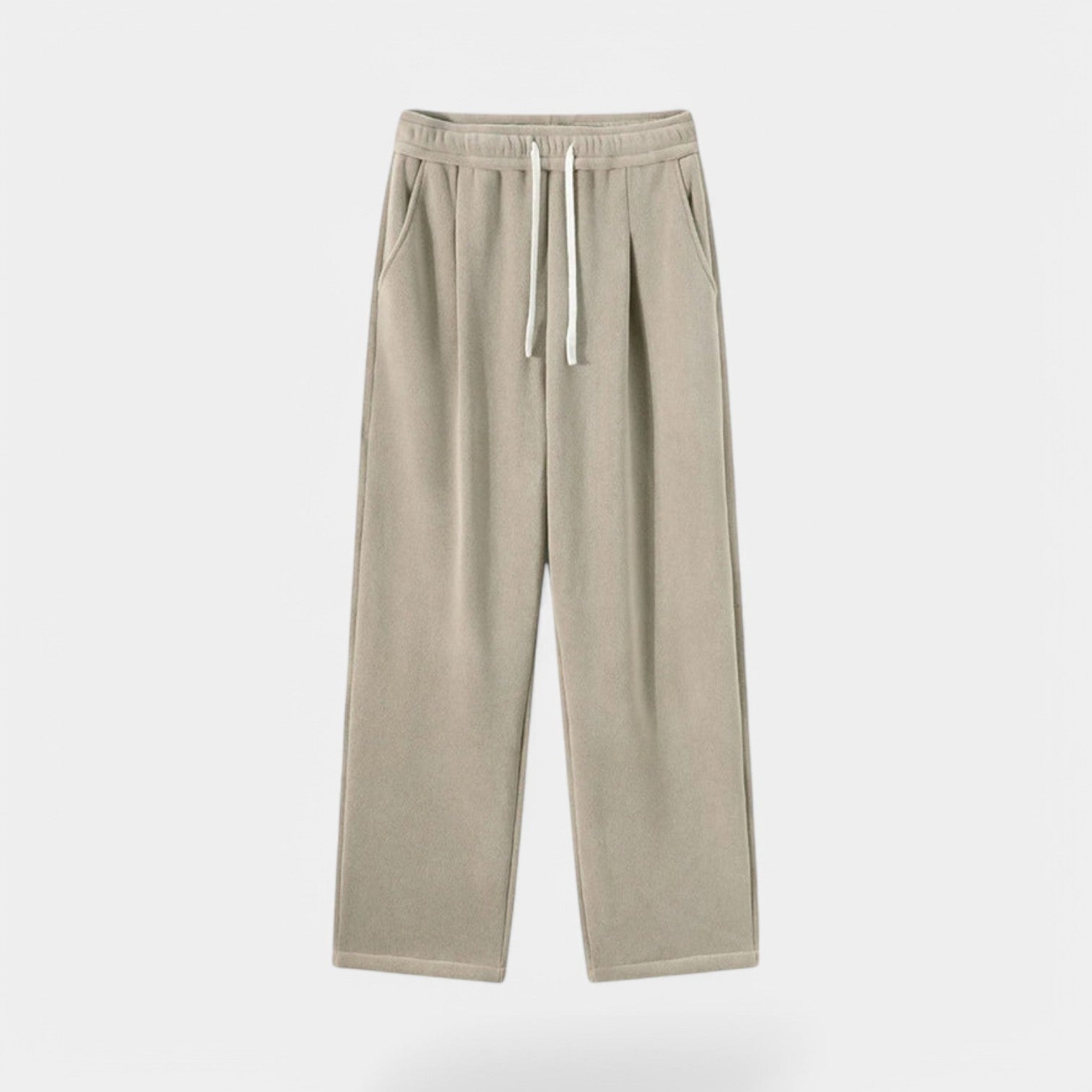 Valenti | Teddy Fleece Sweatpants - Wide Leg Casual Trousers
