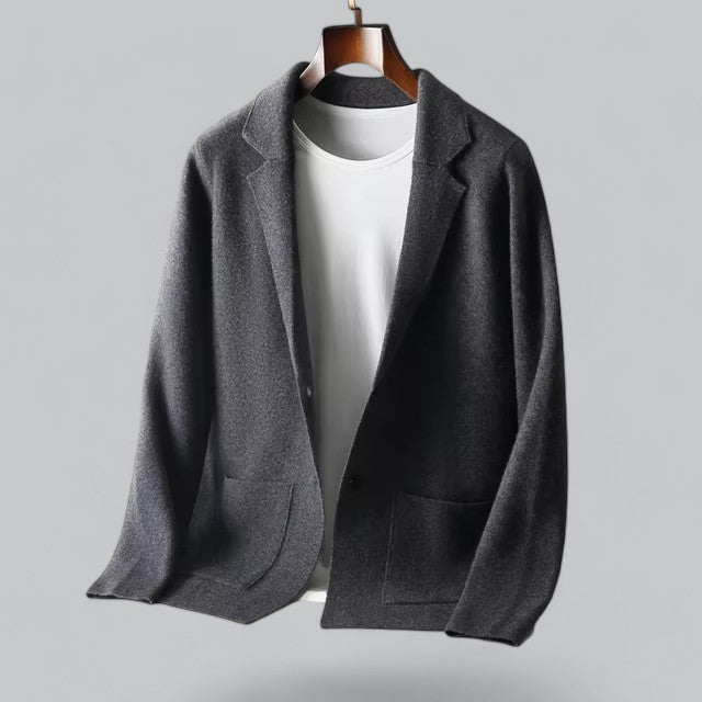 Valenti | Men's Cashmere Jacket Merino Wool Collar