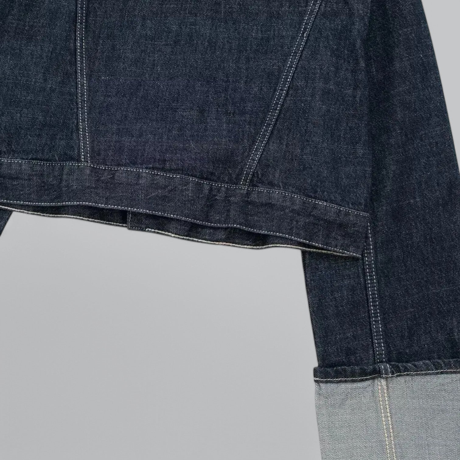 Valenti | Vintage Denim Cropped Jacket & Wide Leg Pants Set