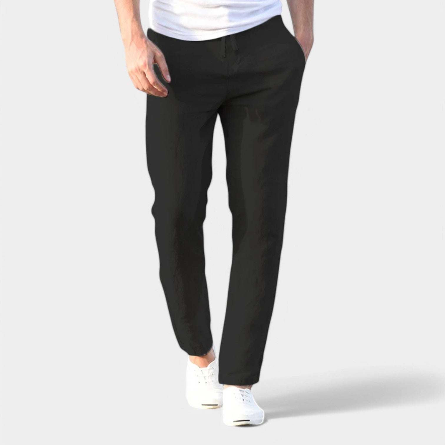Valenti | Linen Blend Trousers - Slim Fit