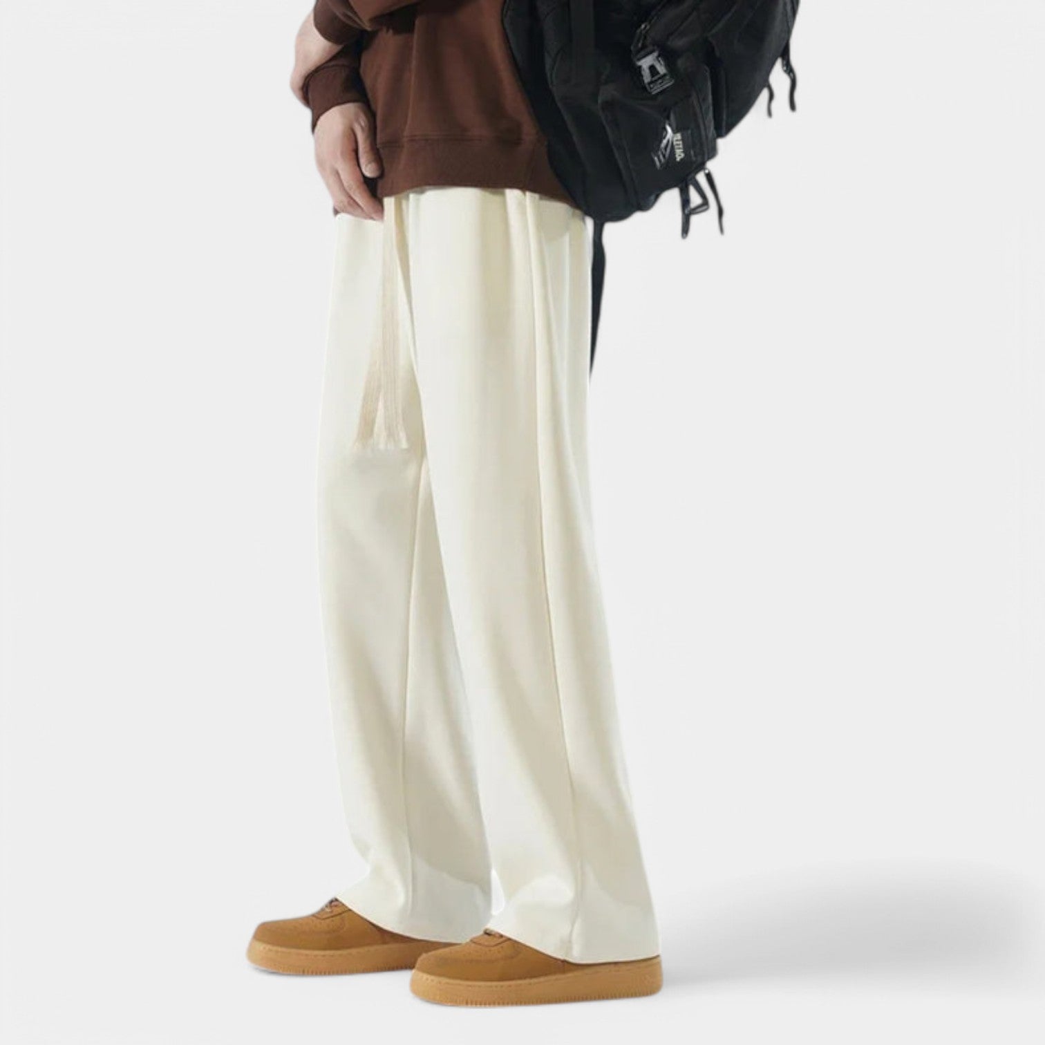 Valenti | Casual Straight Leg Joggers - Cotton Wide Baggy Sweatpants