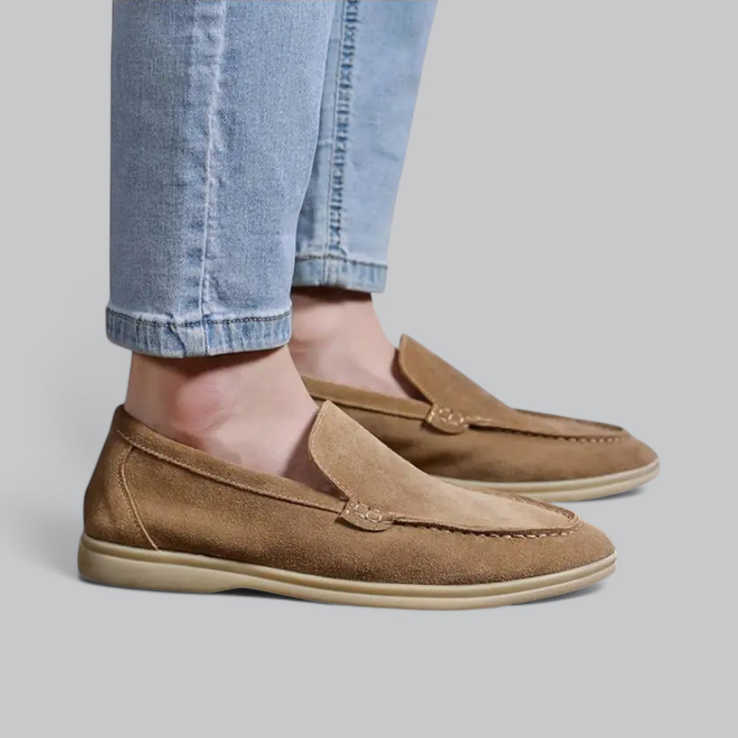 Valenti | Leather Suede Loafers - Soft Slip-On Shoes