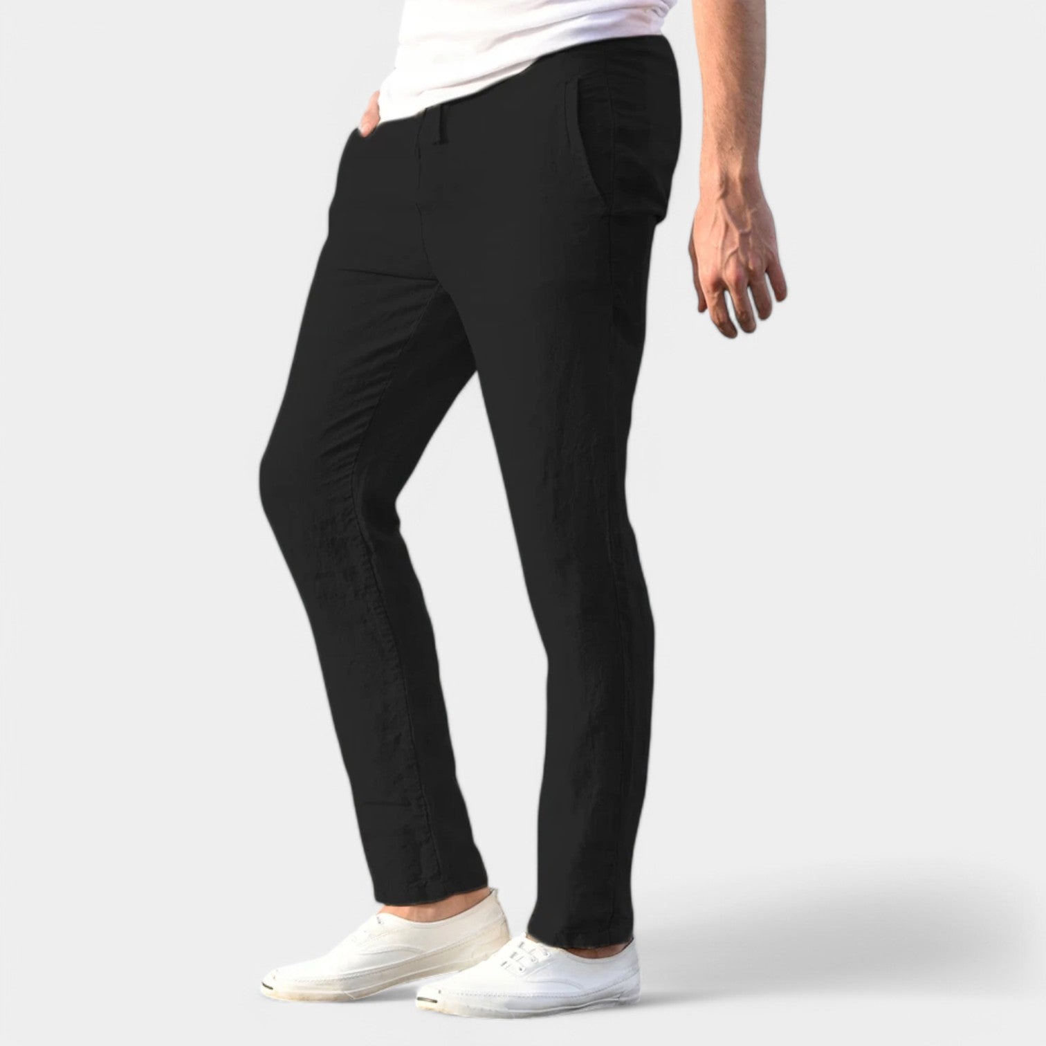 Valenti | Linen Blend Trousers - Slim Fit