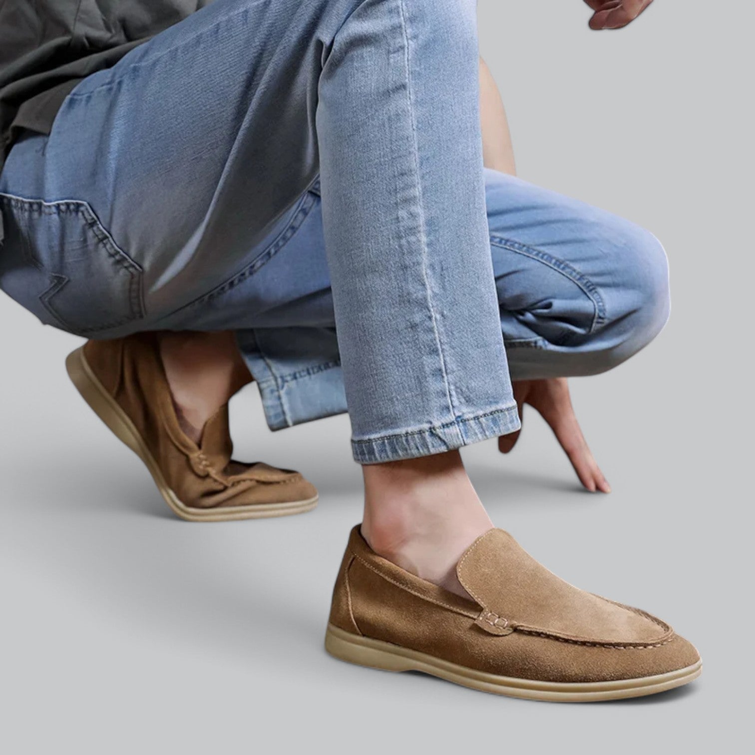 Valenti | Leather Suede Loafers - Soft Slip-On Shoes