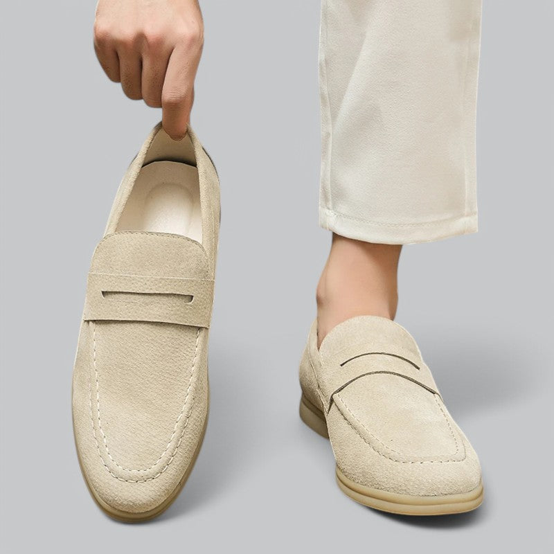 Valenti | Luxury Old-Money Loafers - Faux Suede Moccasins