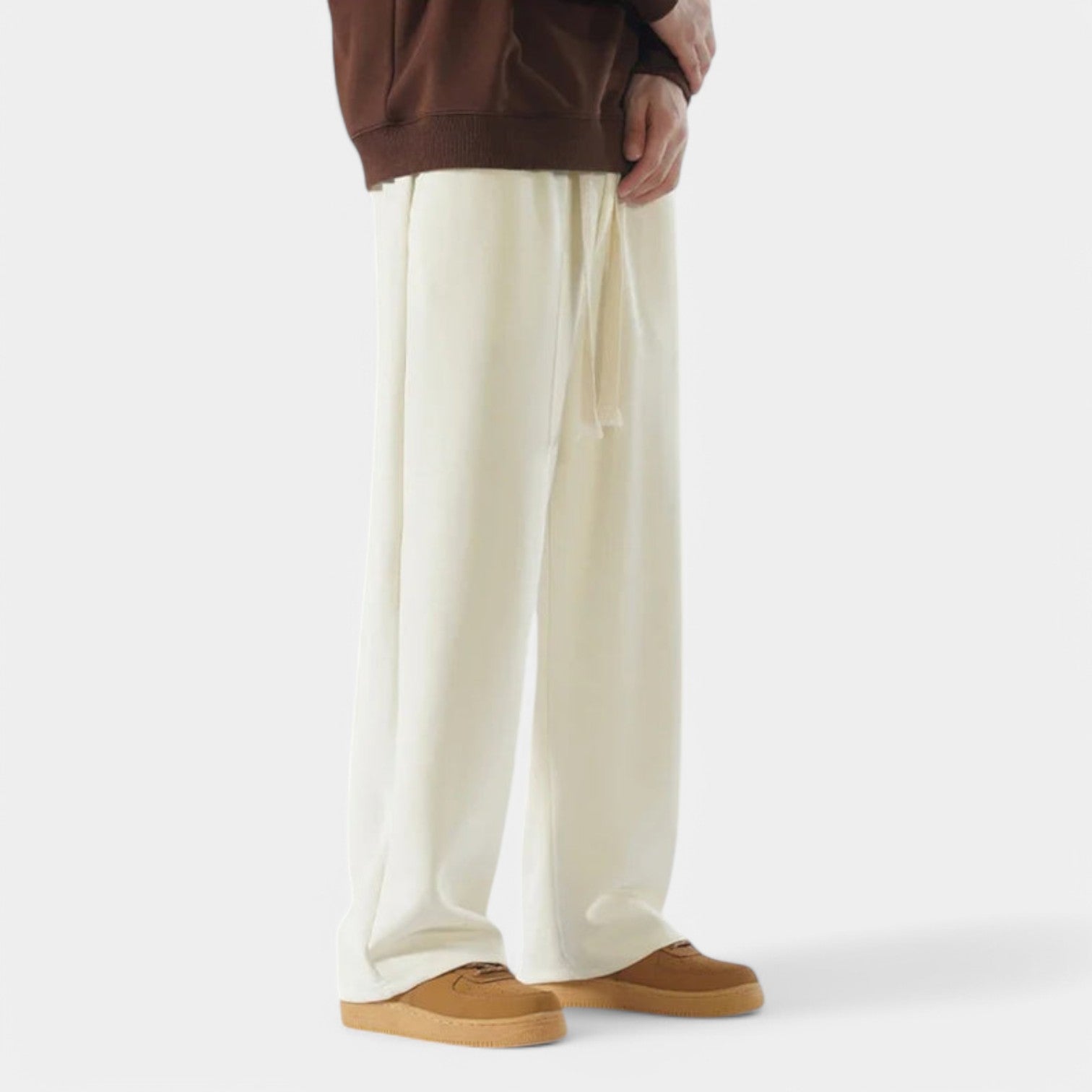 Valenti | Casual Straight Leg Joggers - Cotton Wide Baggy Sweatpants