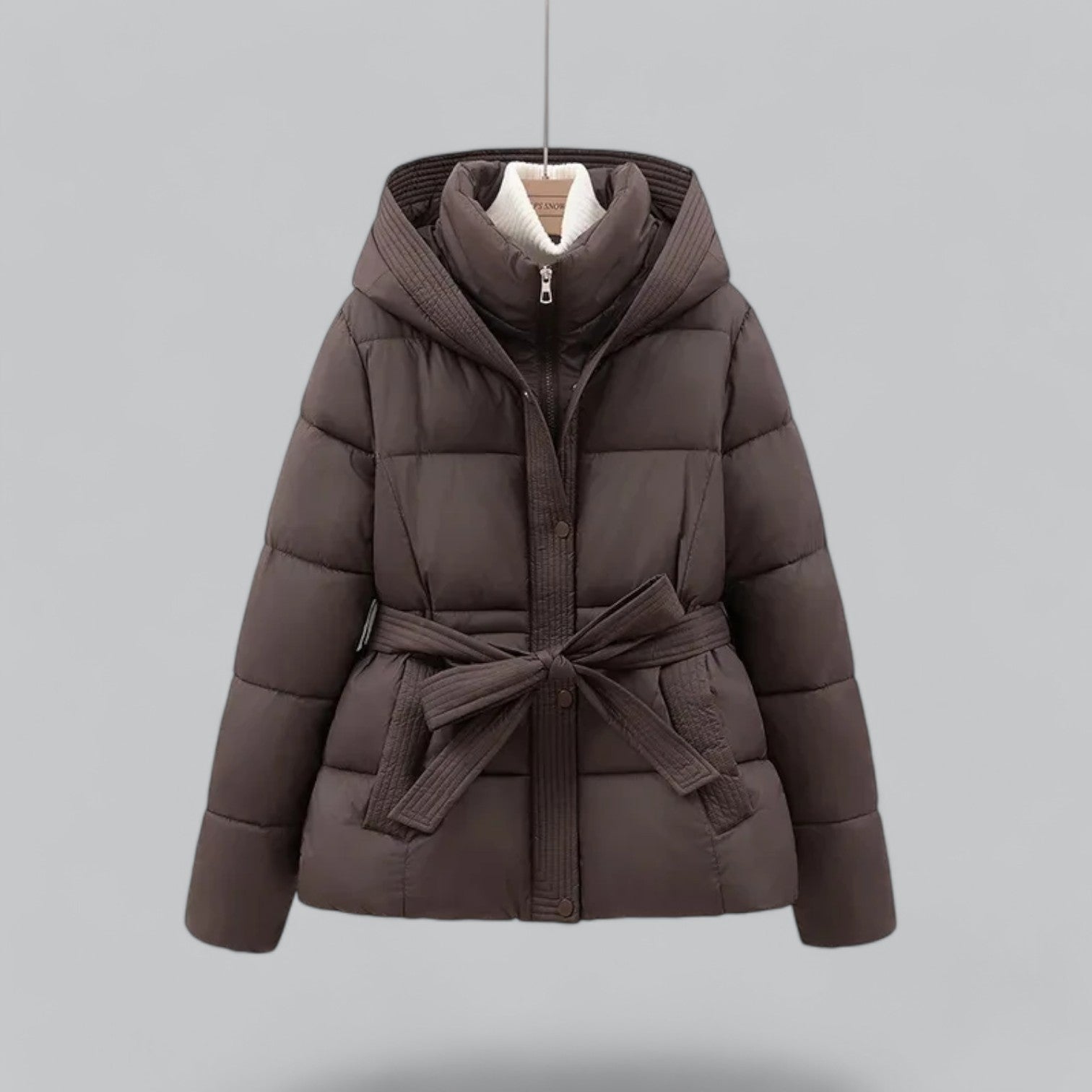 Valenti | New Winter Jacket Parka Belted Coat-VALENTI