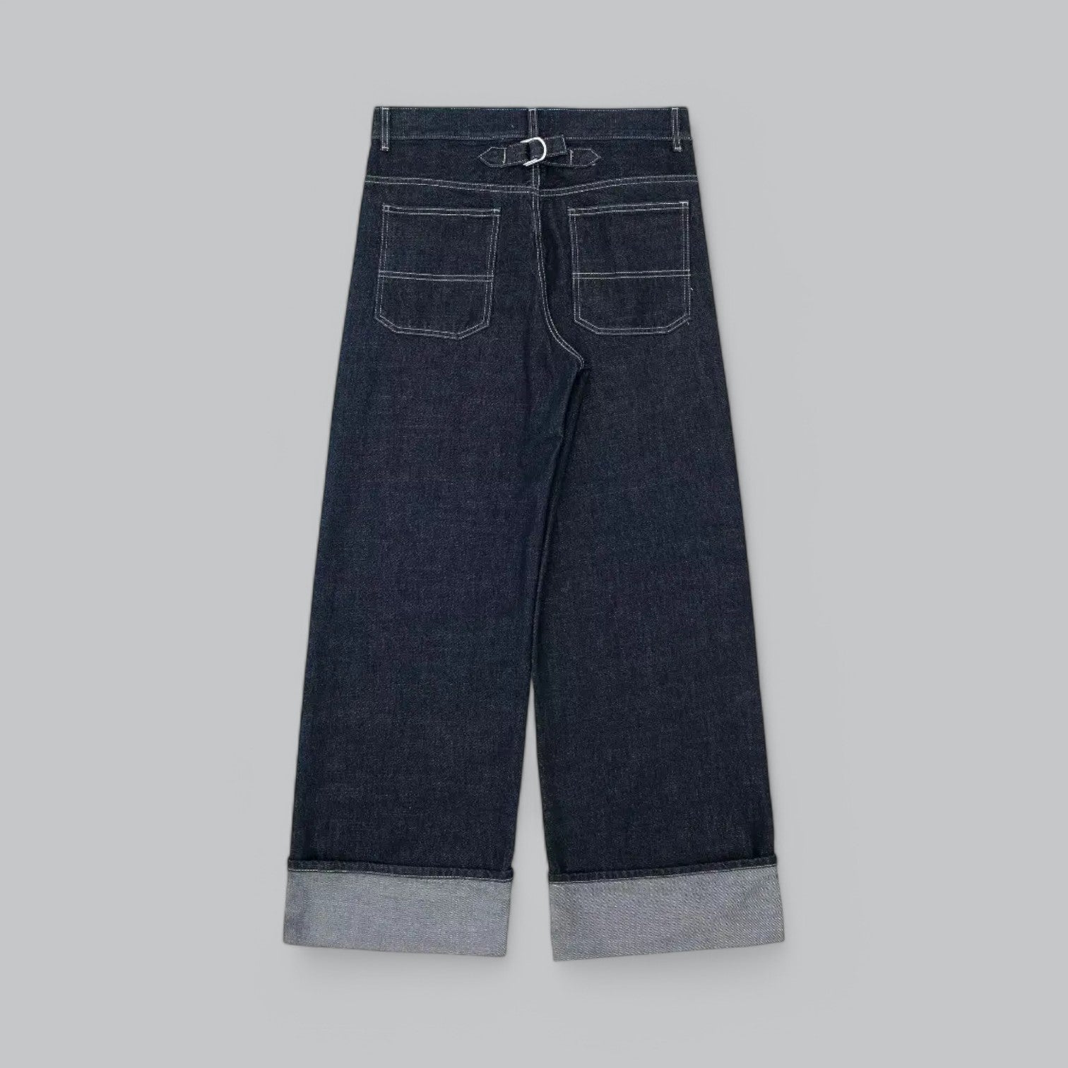 Valenti | Vintage Denim Cropped Jacket & Wide Leg Pants Set