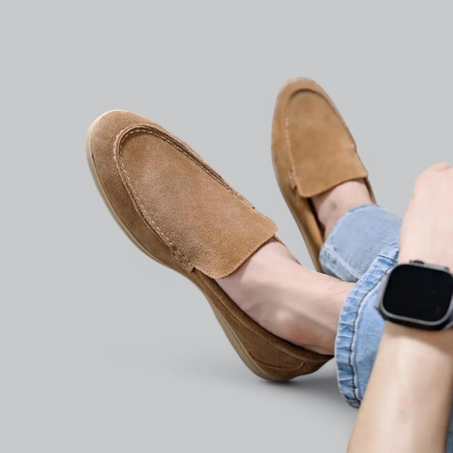Valenti | Leather Suede Loafers - Soft Slip-On Shoes
