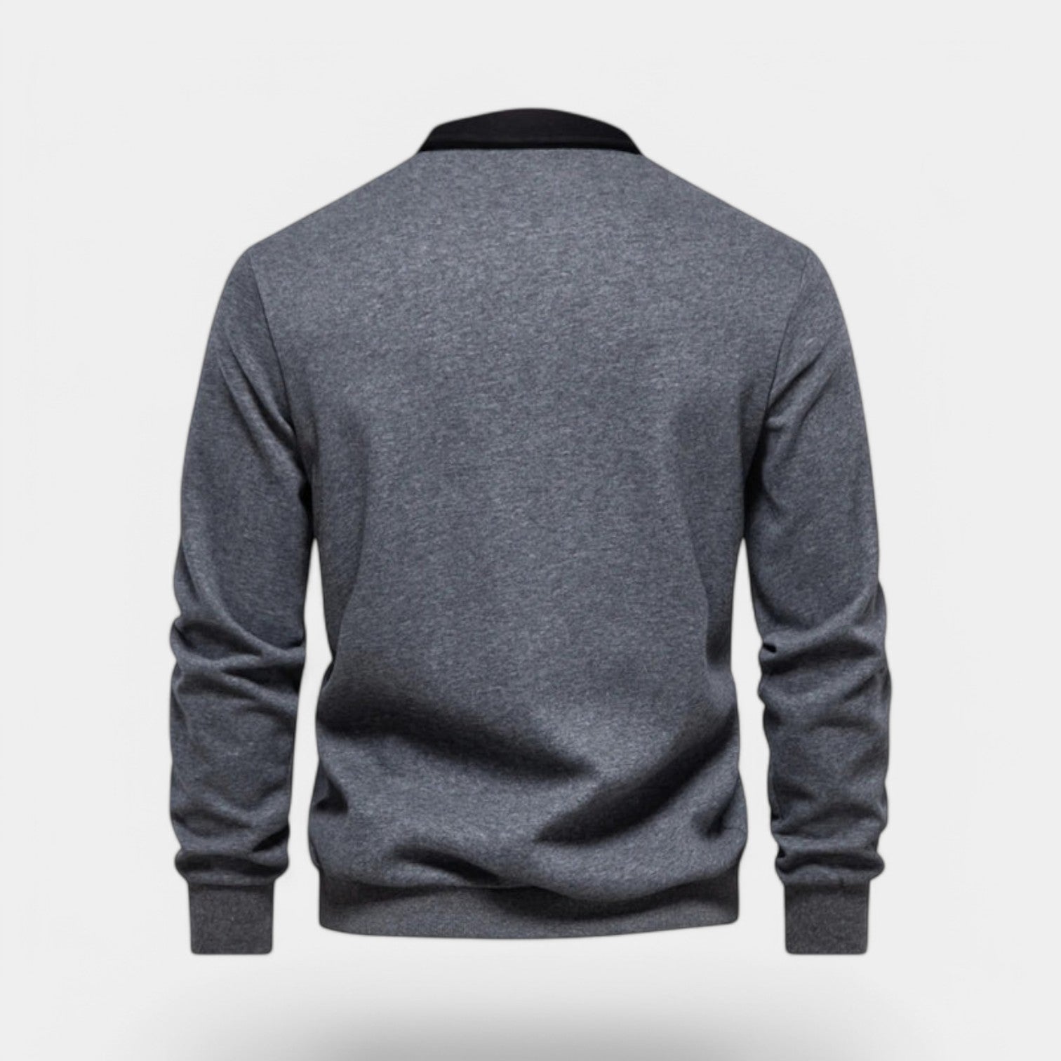 Valenti | Dress Collar Polo Neck Sweatshirt - Cotton Pullover