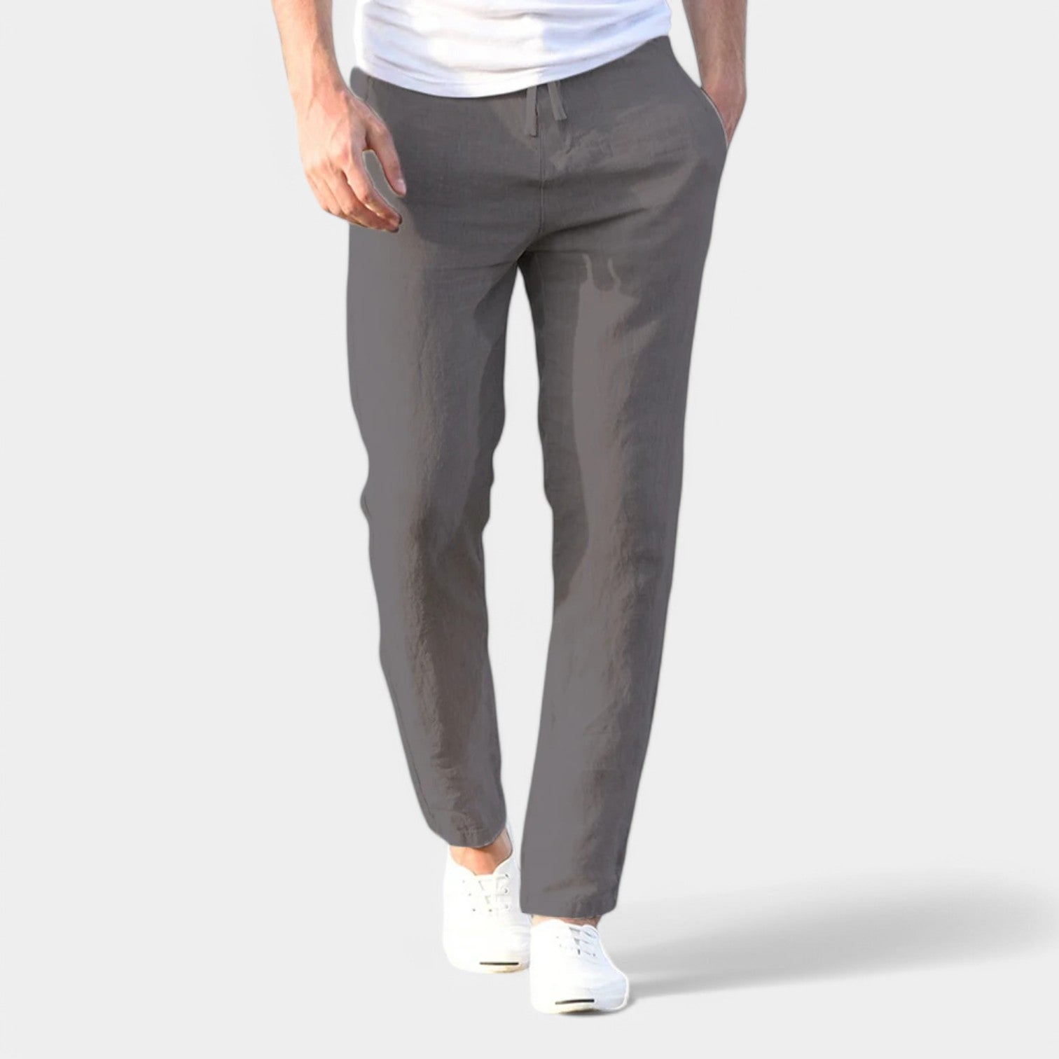 Valenti | Linen Blend Trousers - Slim Fit