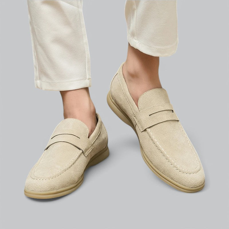 Valenti | Luxury Old-Money Loafers - Faux Suede Moccasins