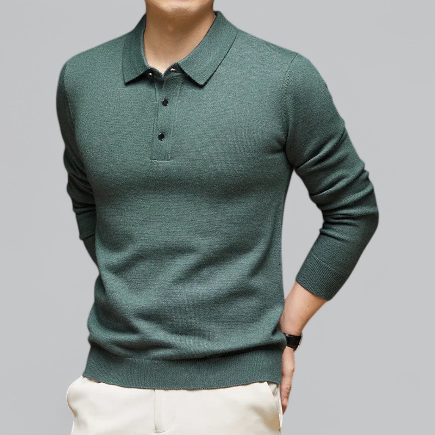 Valenti | Classic Cashmere Polo Jumper - Knitted Pullover