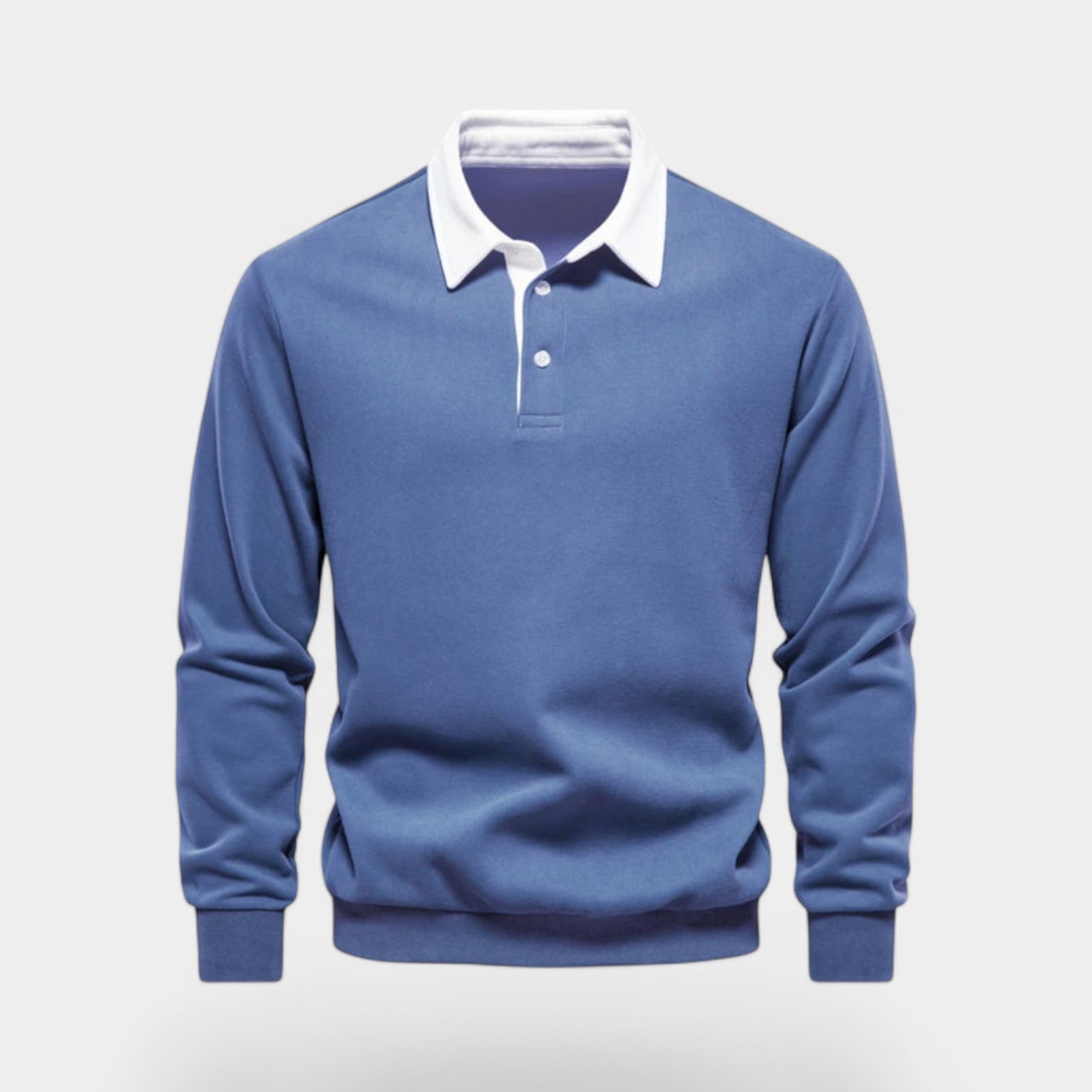 Valenti | Dress Collar Polo Neck Sweatshirt - Cotton Pullover