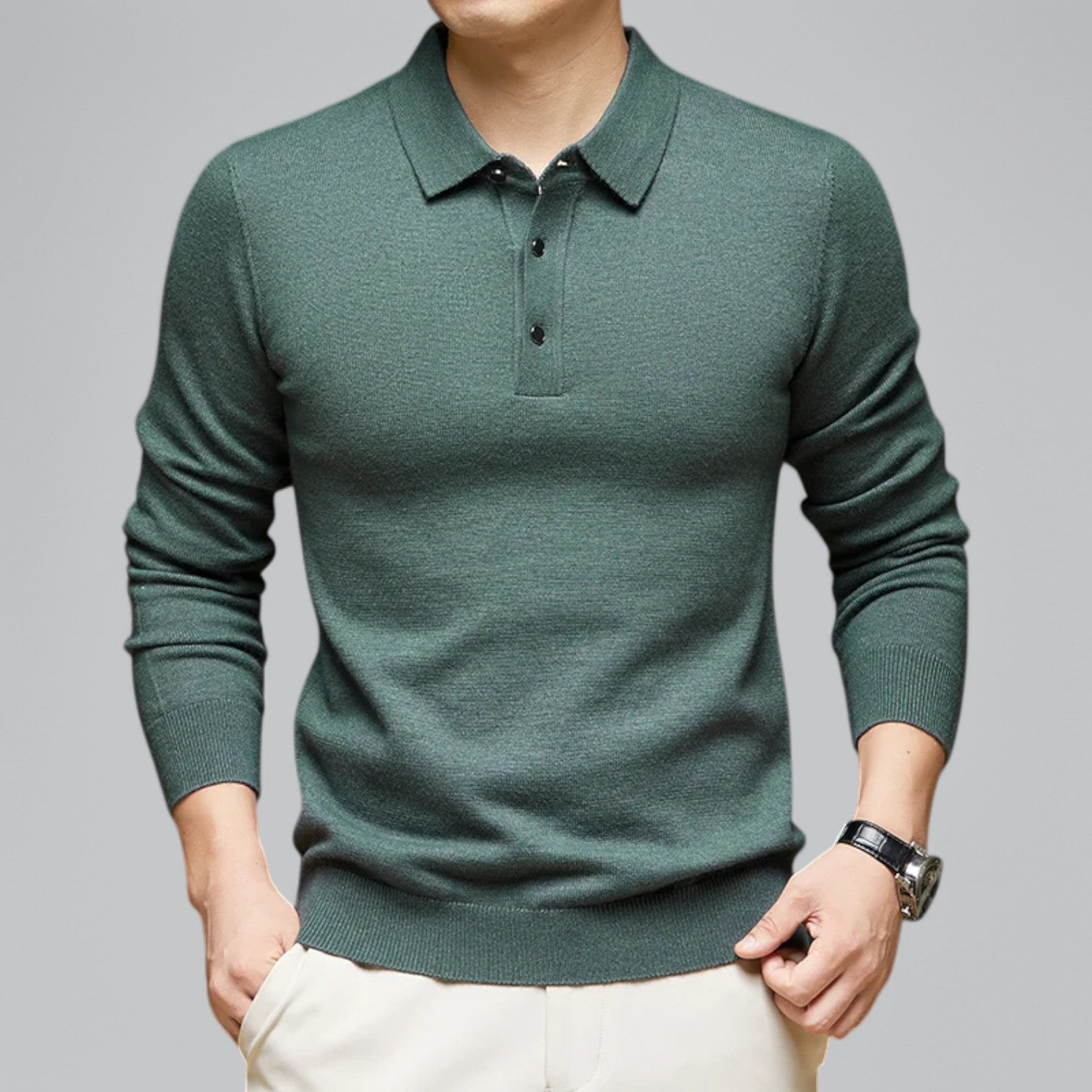 Valenti | Classic Cashmere Polo Jumper - Knitted Pullover