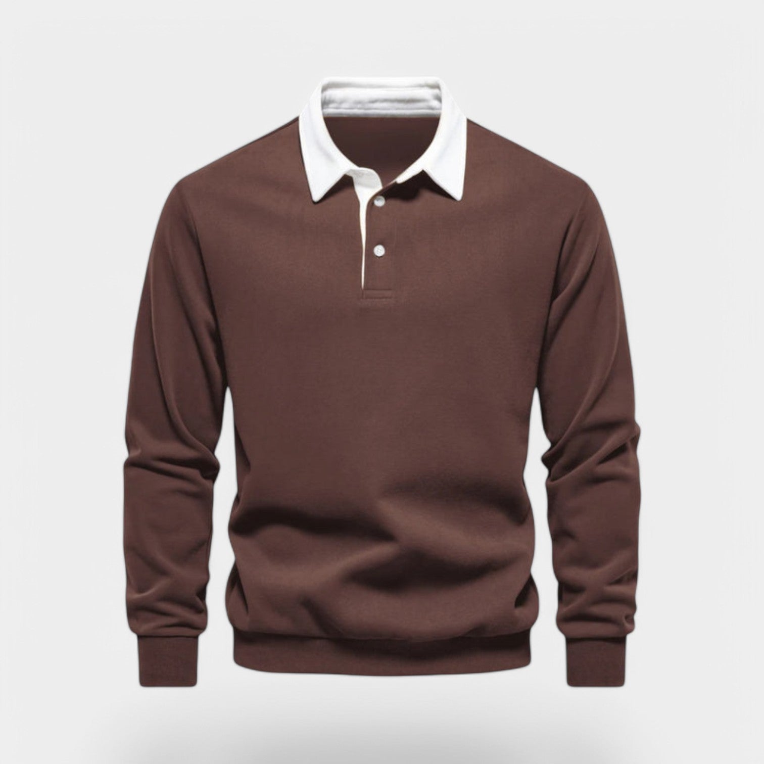 Valenti | Dress Collar Polo Neck Sweatshirt - Cotton Pullover