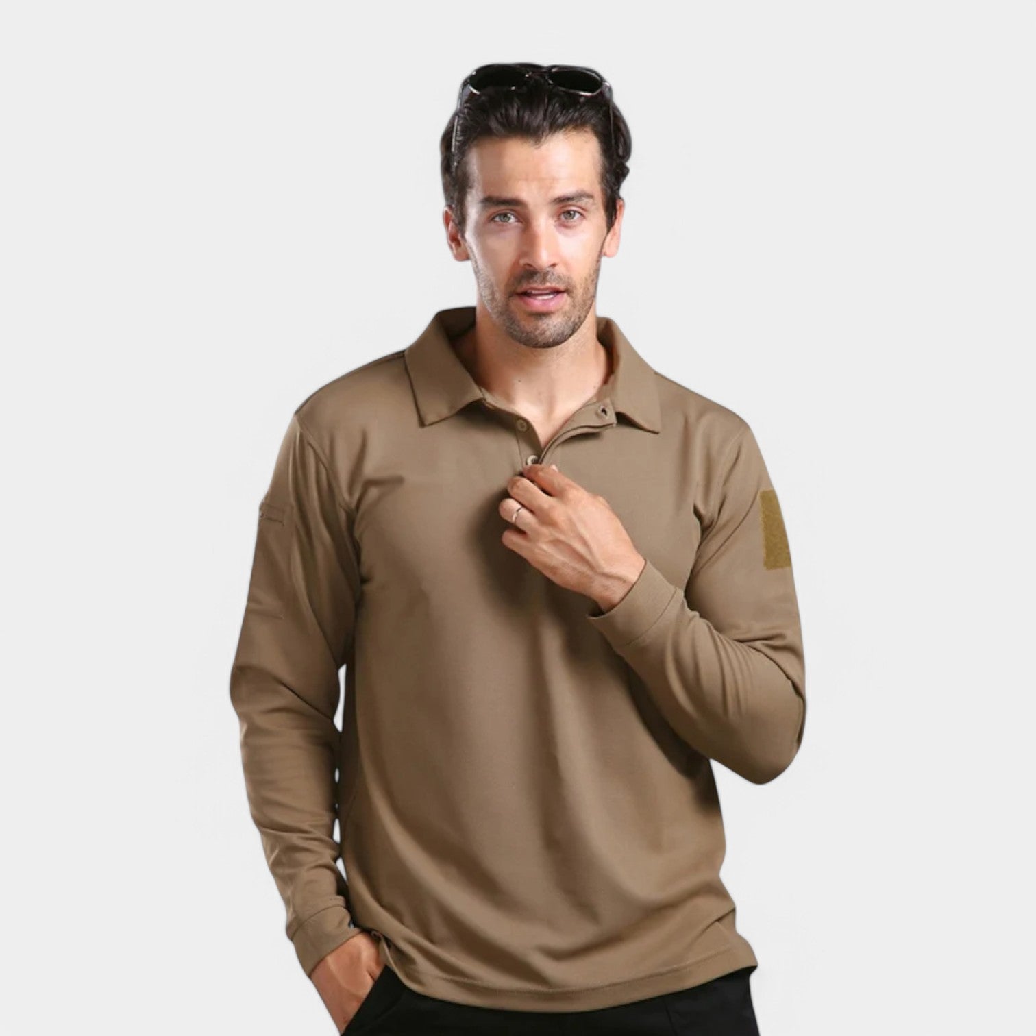 Valenti | Long Sleeve Polo Shirt - Breathable Lightweight Jumper