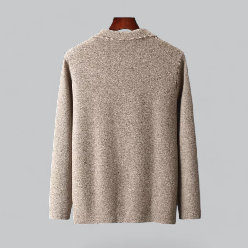 Valenti | Men's Cashmere Jacket Merino Wool Collar
