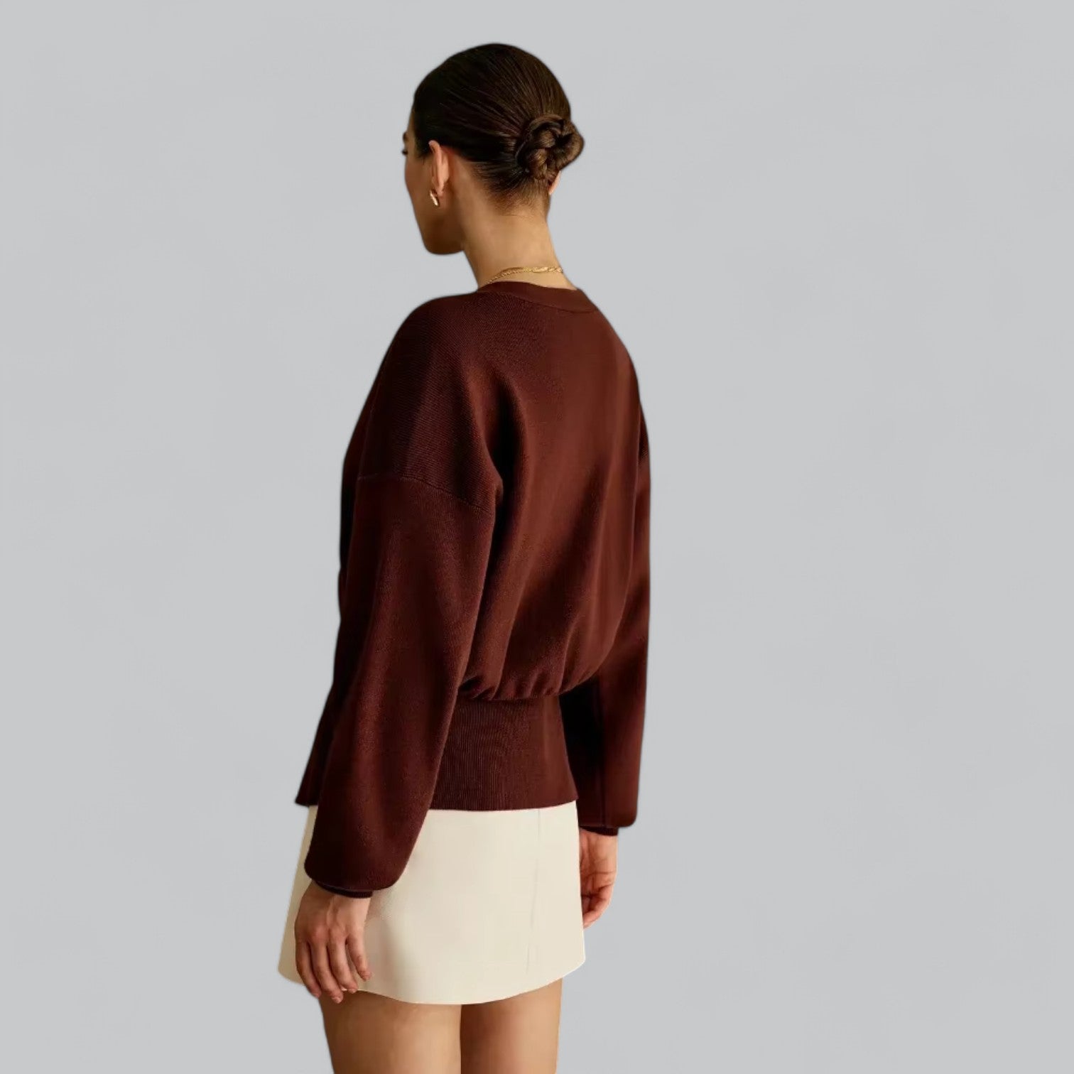Valenti | Chic V-Neck Sweater Single Breasted Cardigan