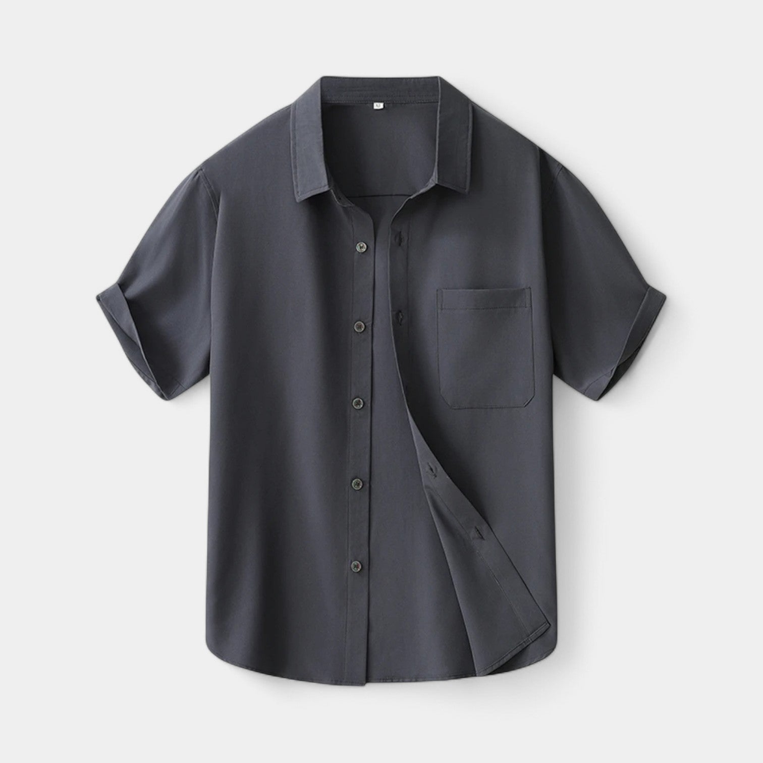 Valenti | Casual Short Sleeve Polo Dress Shirt - Slim Fit Light T-Shirt