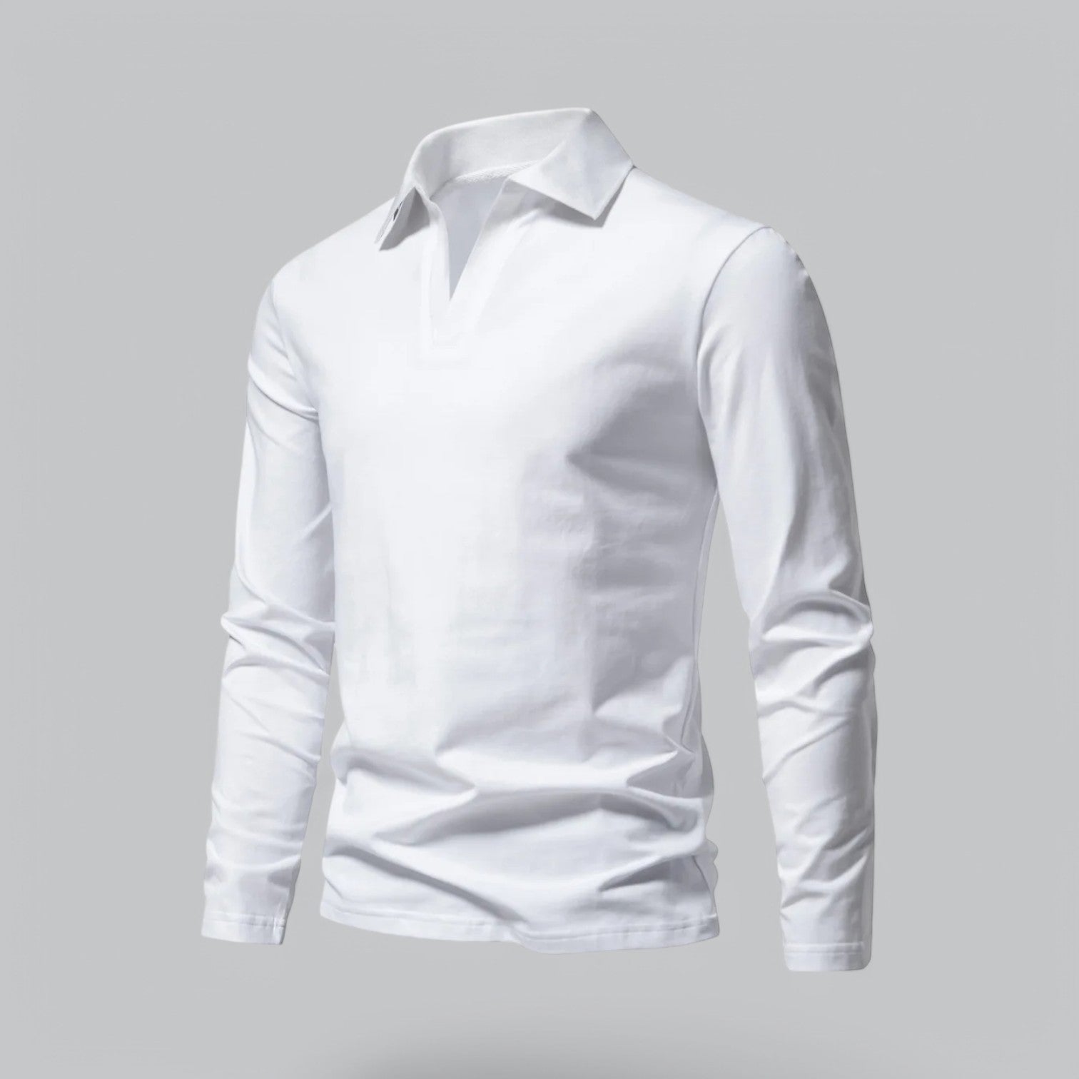Valenti | Premium Cotton Long Sleeve Polo Shirt - Business Tee