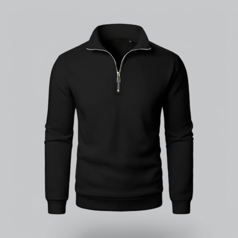 Valenti | High Neck Quarter-Zip Sweatshirt - Mock Pullover