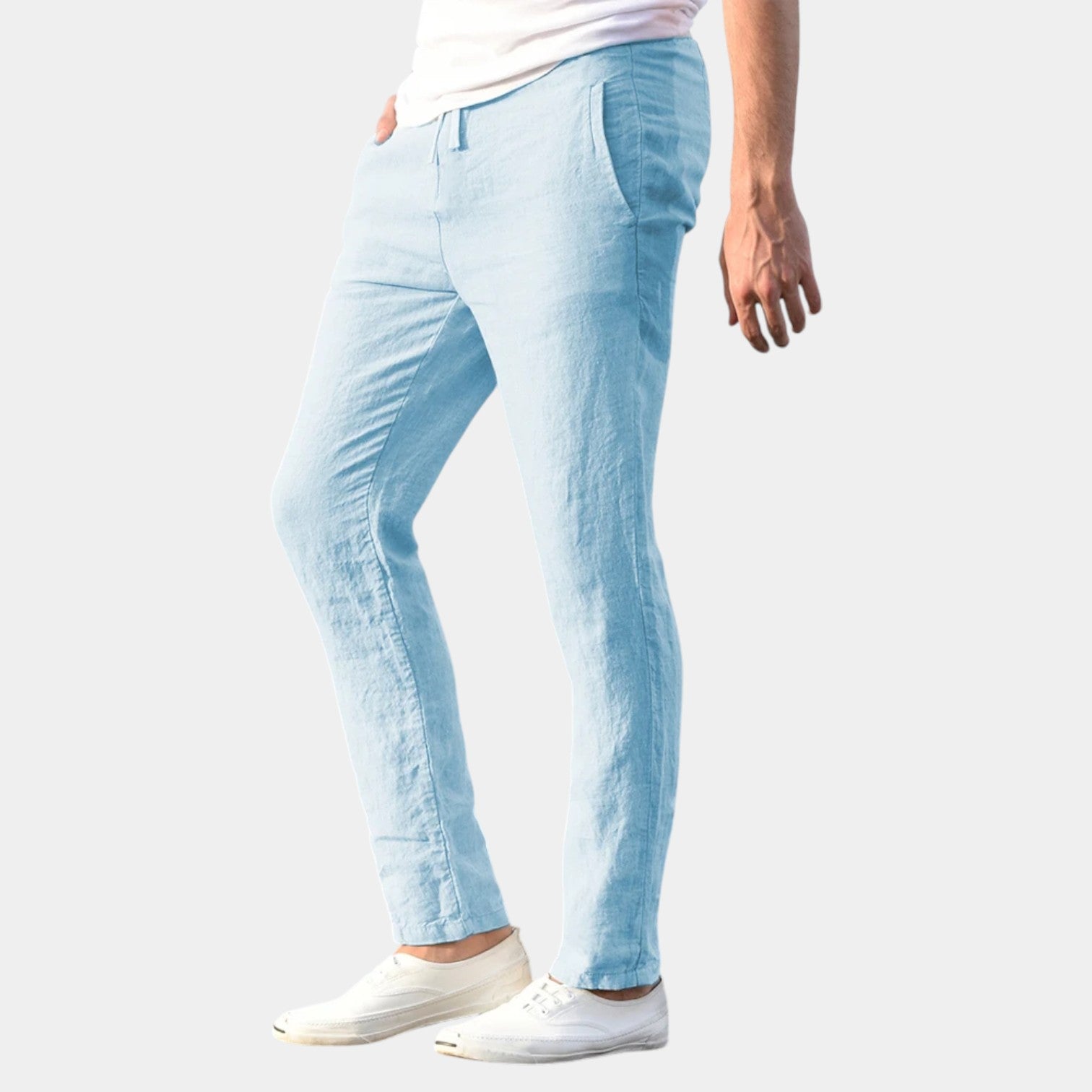 Valenti | Linen Blend Trousers - Slim Fit