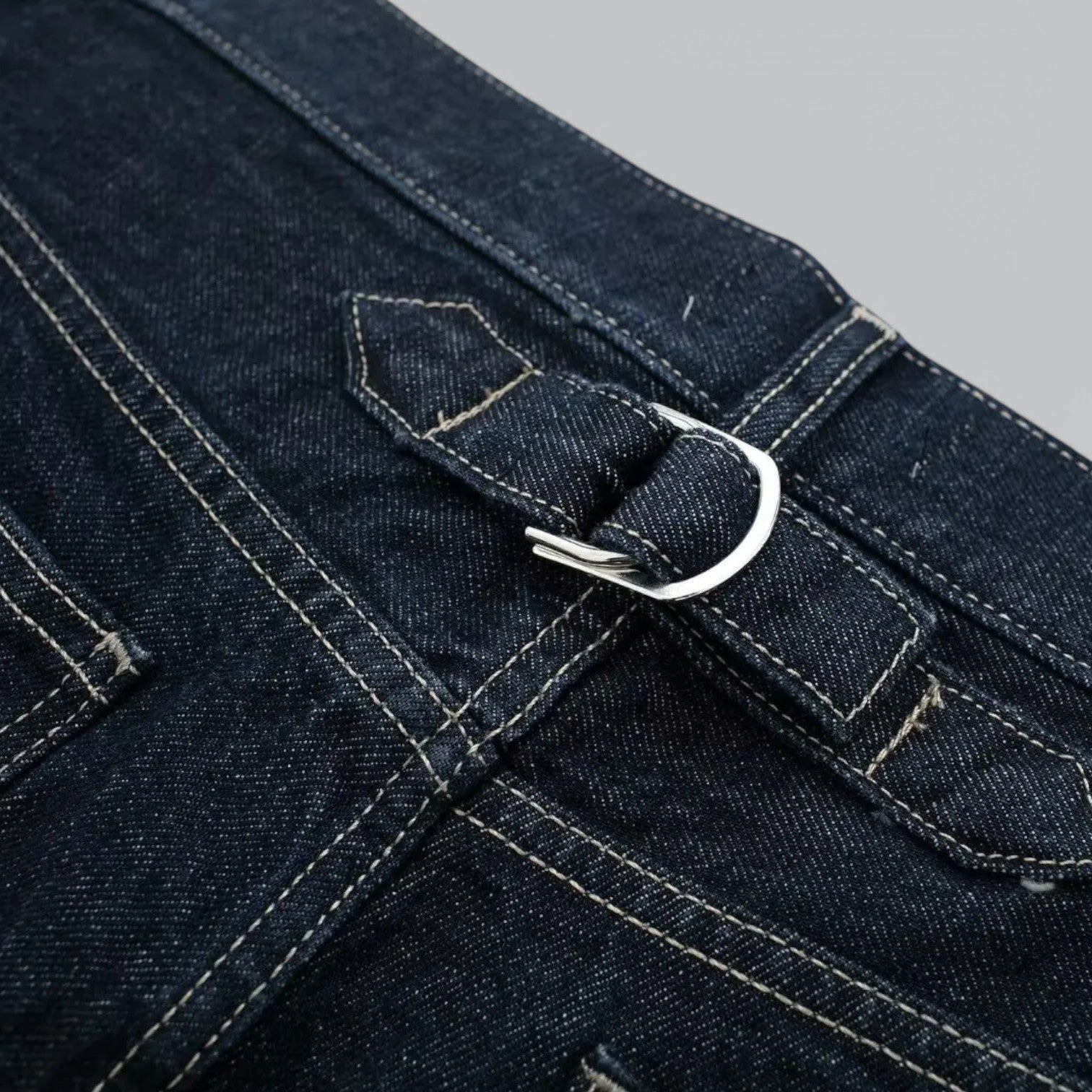 Valenti | Vintage Denim Cropped Jacket & Wide Leg Pants Set