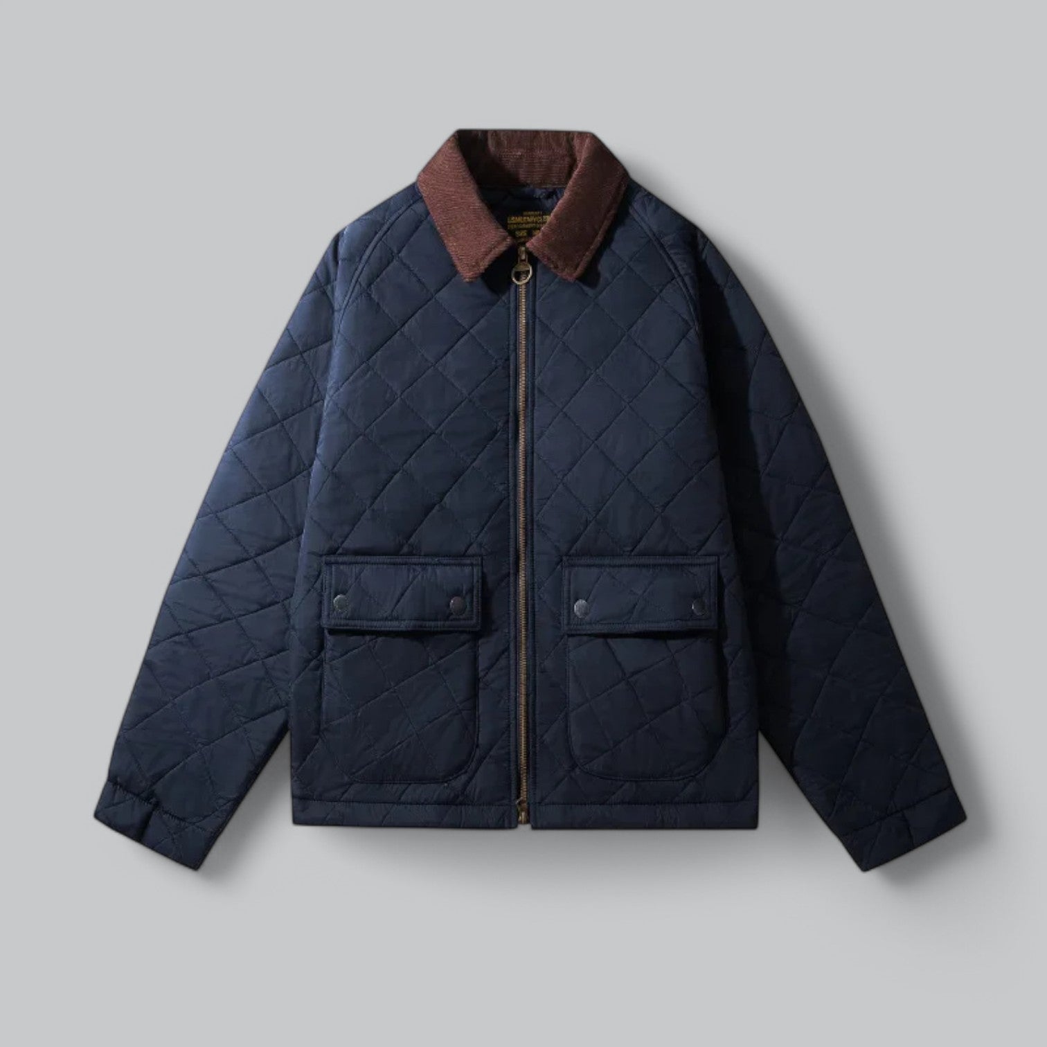 Valenti | Classic Quilted Corduroy Military Jacket - Retro Windproof Bomber