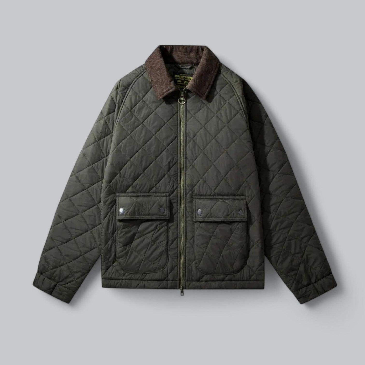 Valenti | Classic Quilted Corduroy Military Jacket - Retro Windproof Bomber