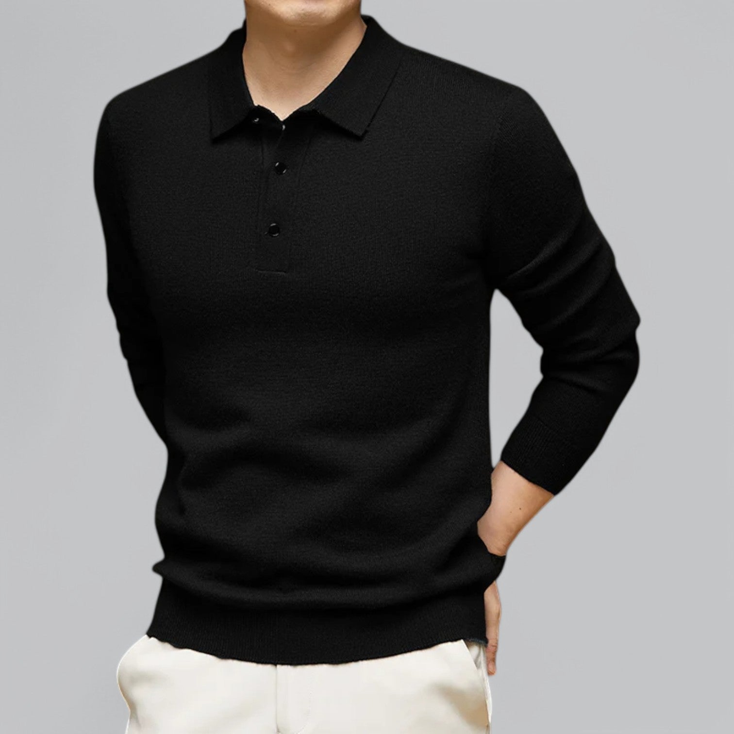 Valenti | Classic Cashmere Polo Jumper - Knitted Pullover