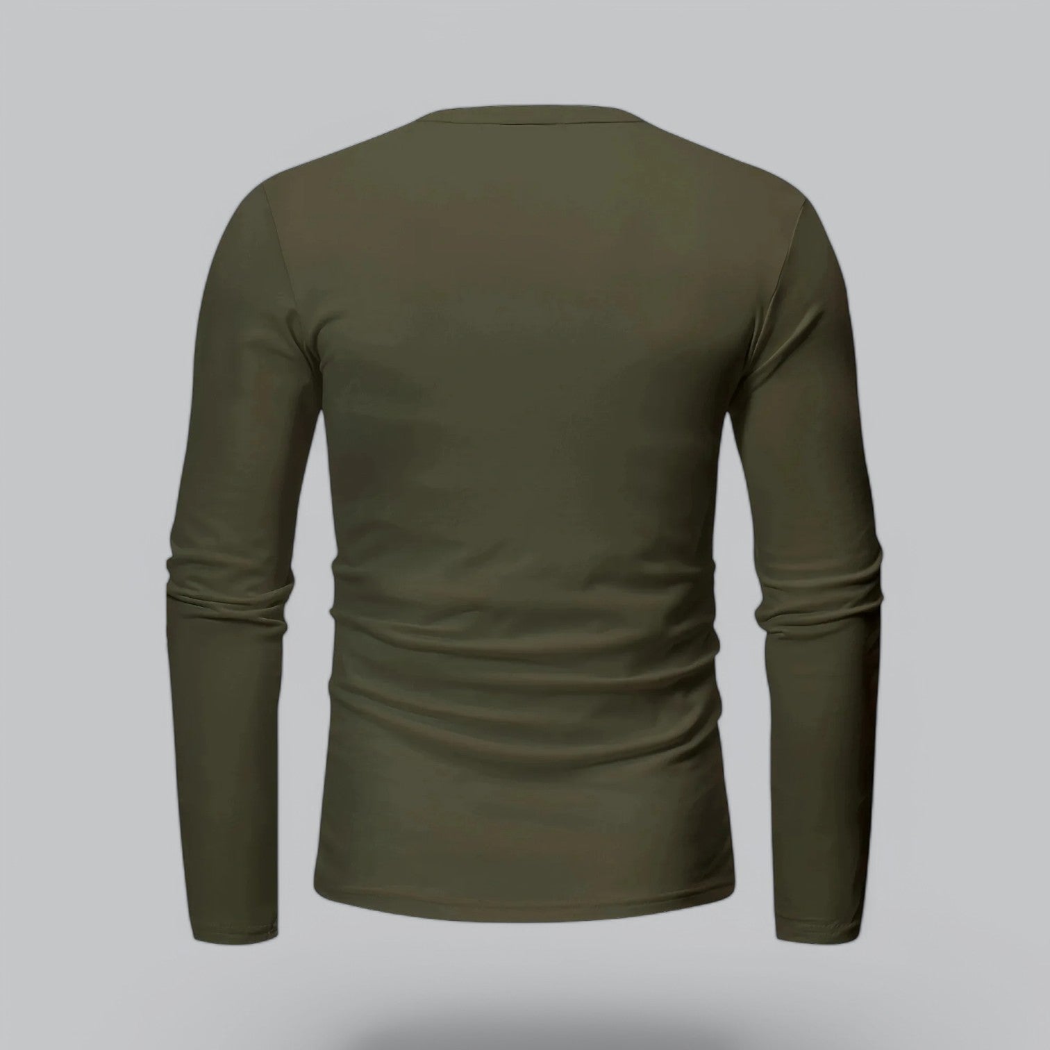 Valenti | Long Sleeve Henley Smart Shirt - Spring Casual Cotton Tee-VALENTI