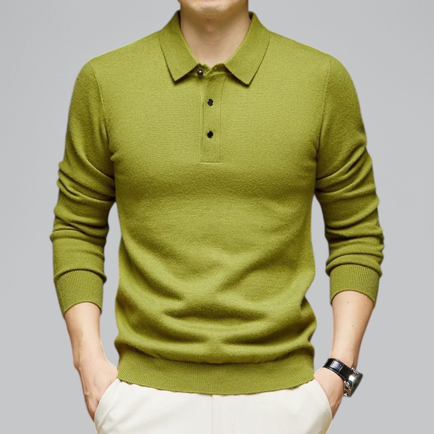 Valenti | Classic Cashmere Polo Jumper - Knitted Pullover