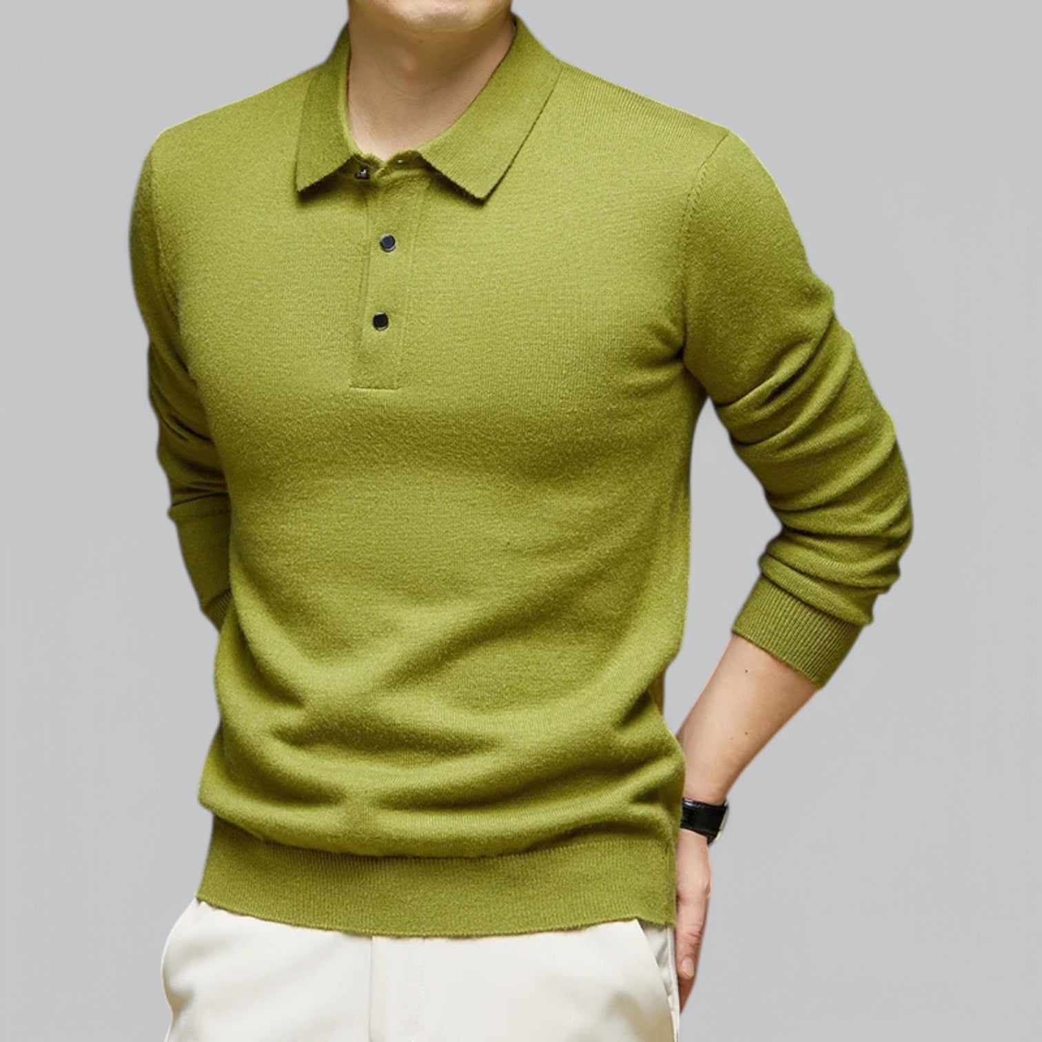 Valenti | Classic Cashmere Polo Jumper - Knitted Pullover
