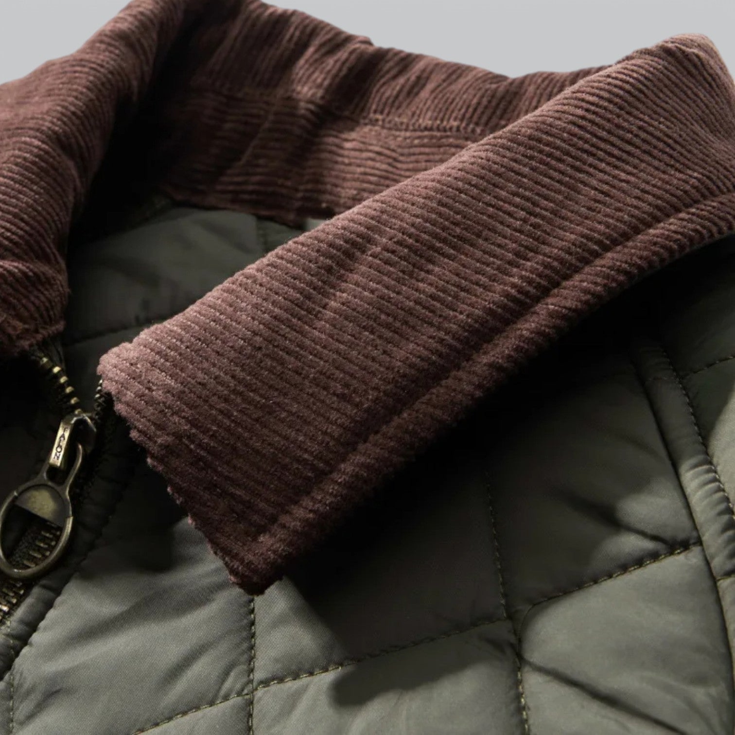 Valenti | Classic Quilted Corduroy Military Jacket - Retro Windproof Bomber