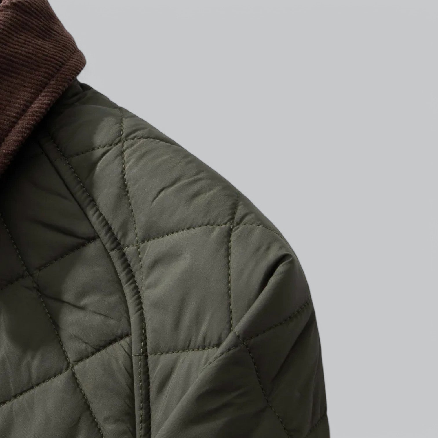 Valenti | Classic Quilted Corduroy Military Jacket - Retro Windproof Bomber