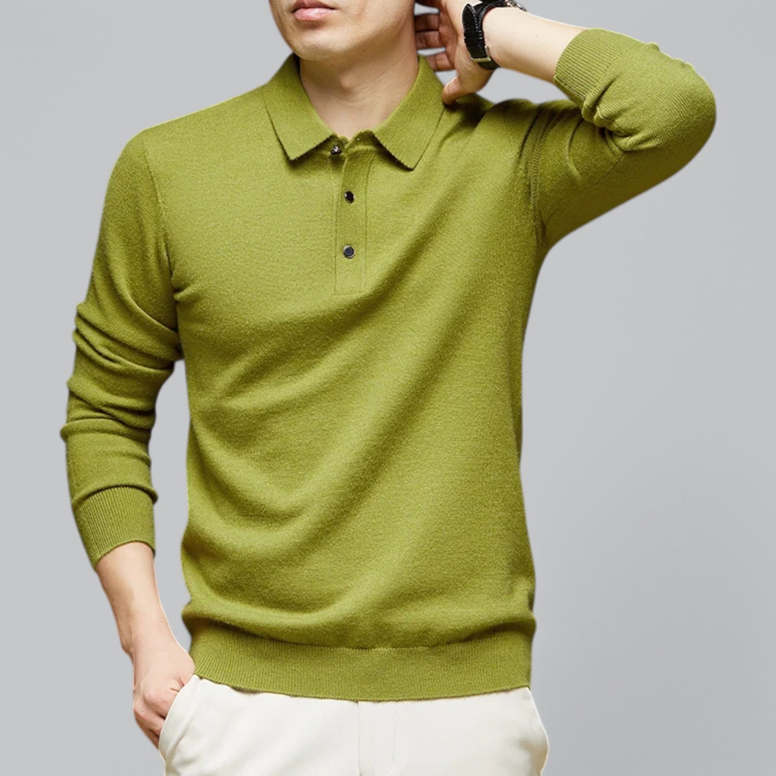 Valenti | Classic Cashmere Polo Jumper - Knitted Pullover