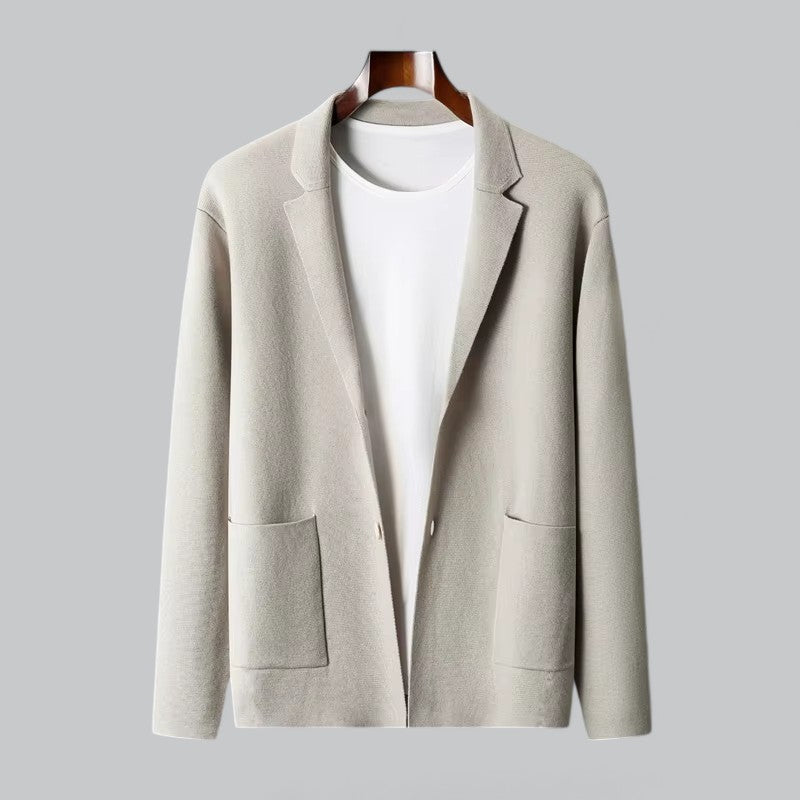Valenti | Men's Cashmere Jacket Merino Wool Collar