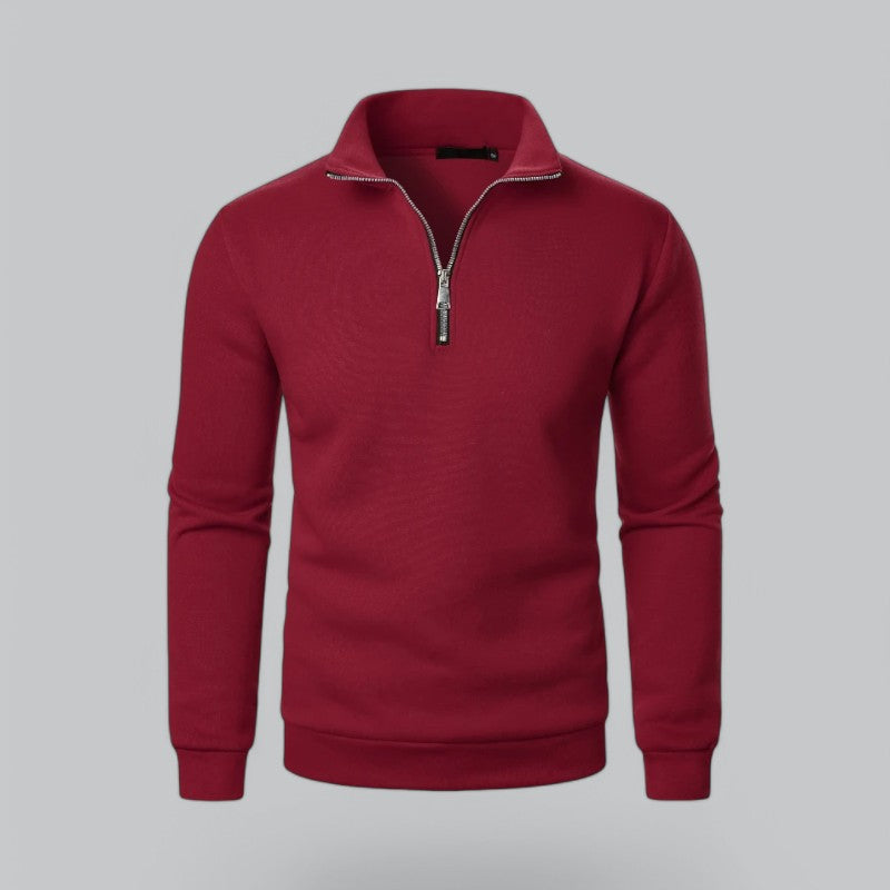 Valenti | High Neck Quarter-Zip Sweatshirt - Mock Pullover