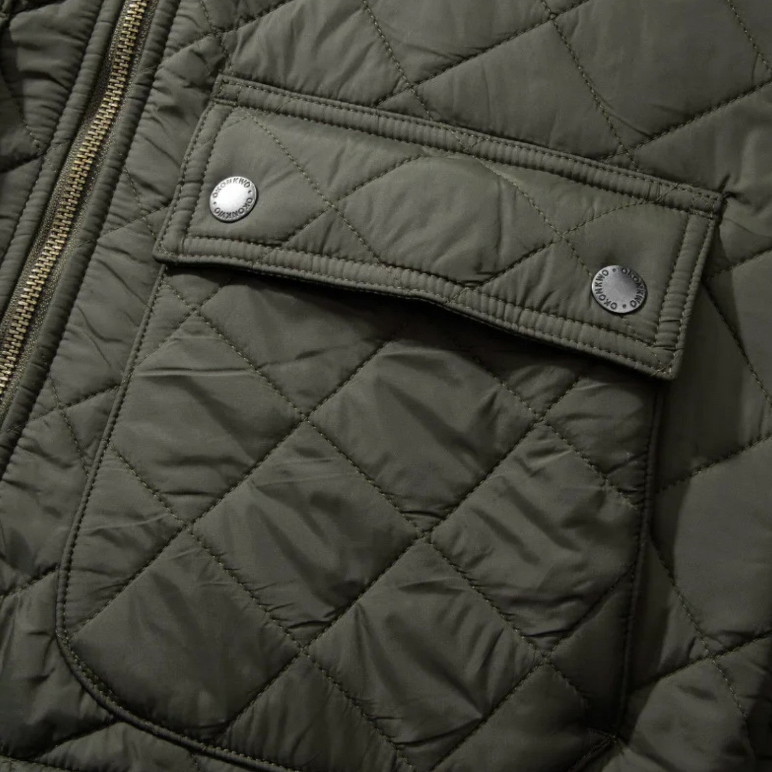 Valenti | Classic Quilted Corduroy Military Jacket - Retro Windproof Bomber