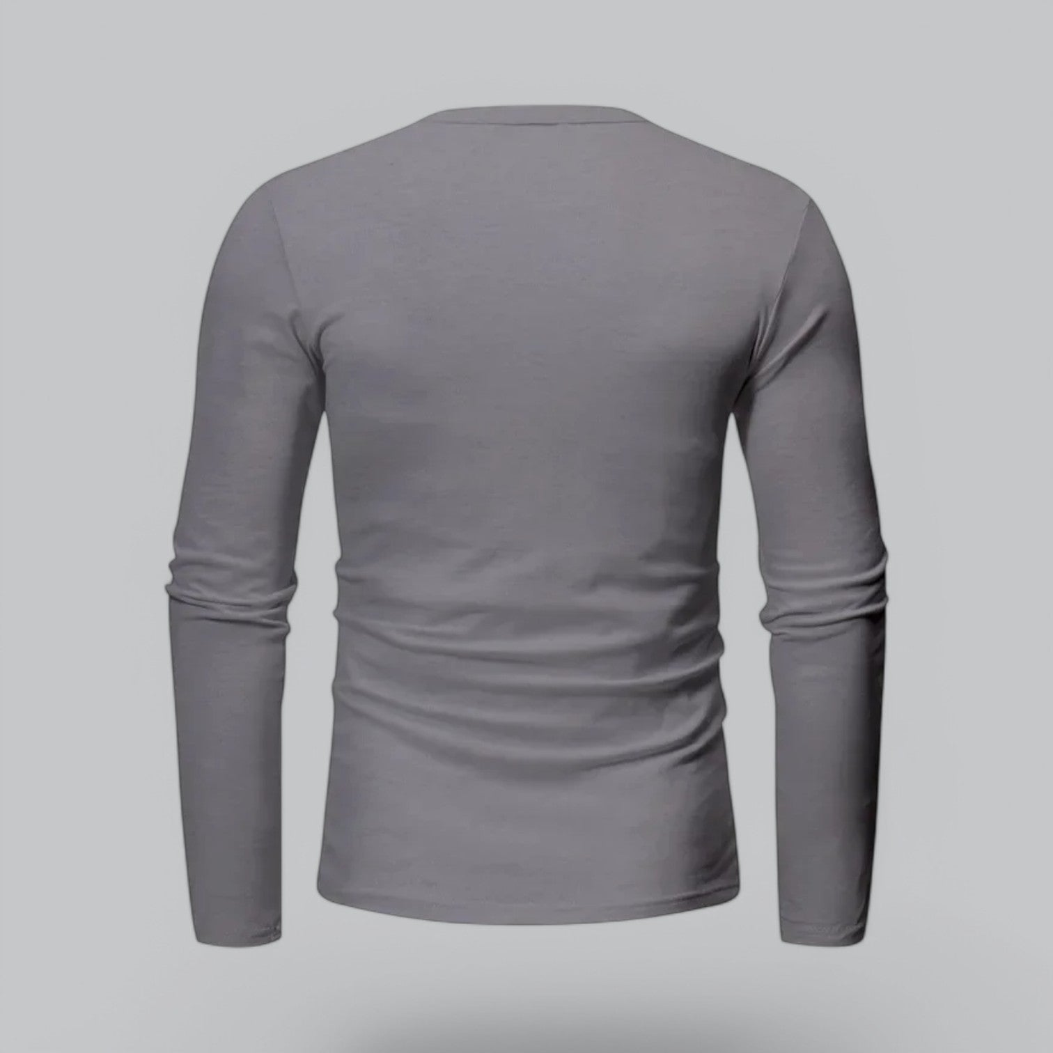Valenti | Long Sleeve Henley Smart Shirt - Spring Casual Cotton Tee-VALENTI