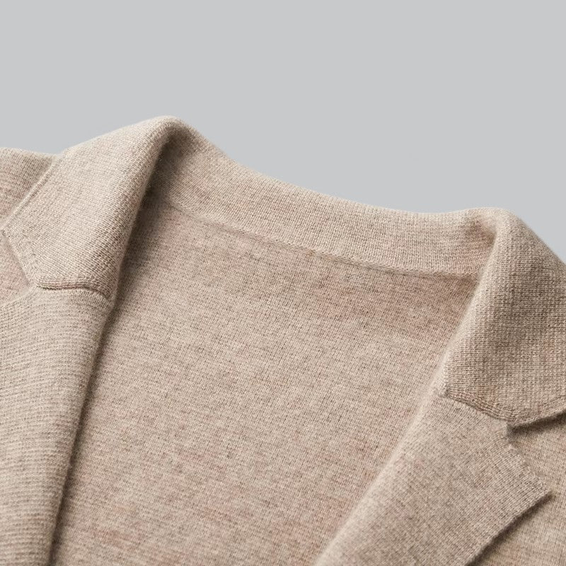 Valenti | Men's Cashmere Jacket Merino Wool Collar
