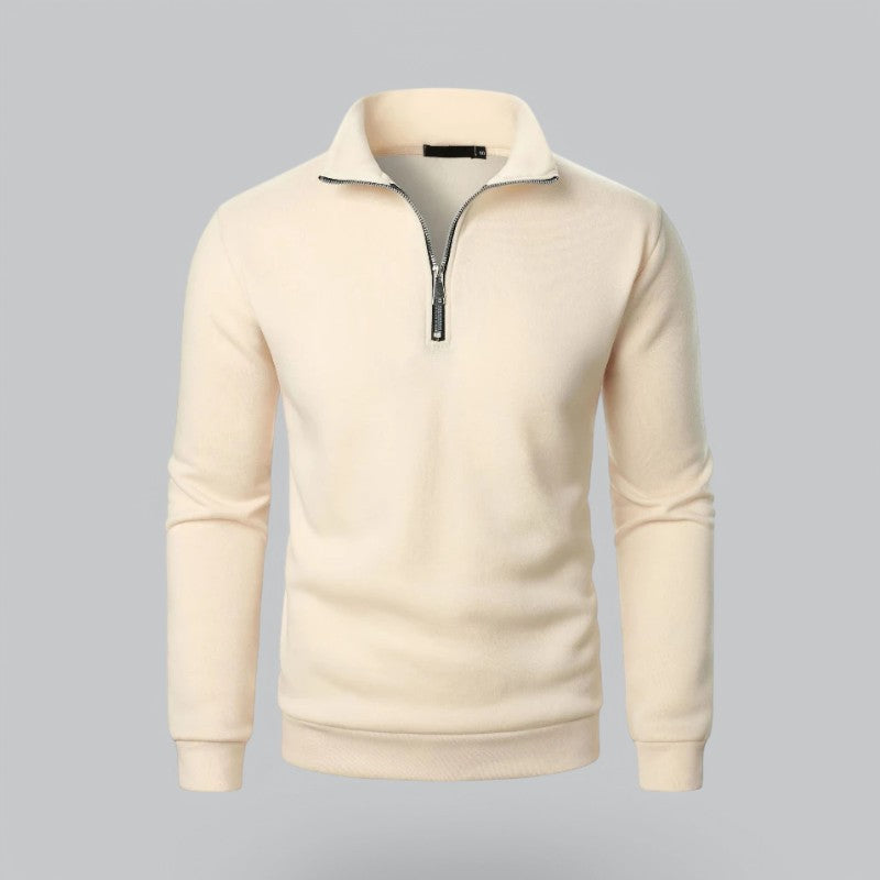 Valenti | High Neck Quarter-Zip Sweatshirt - Mock Pullover
