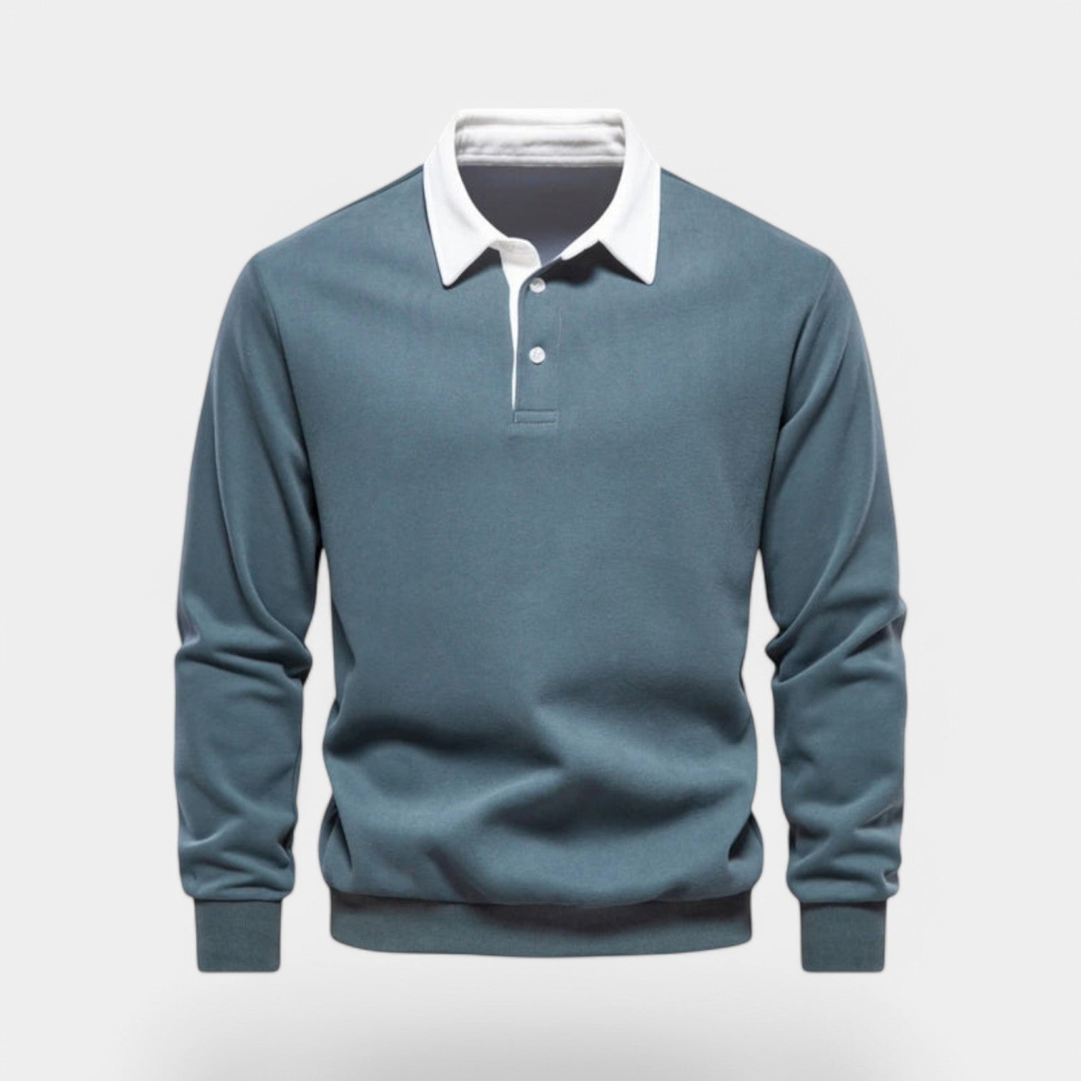 Valenti | Dress Collar Polo Neck Sweatshirt - Cotton Pullover