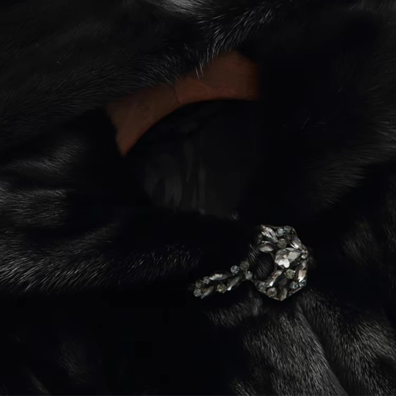 Valenti | Luxury Mink Faux Fur Hooded Long Coat