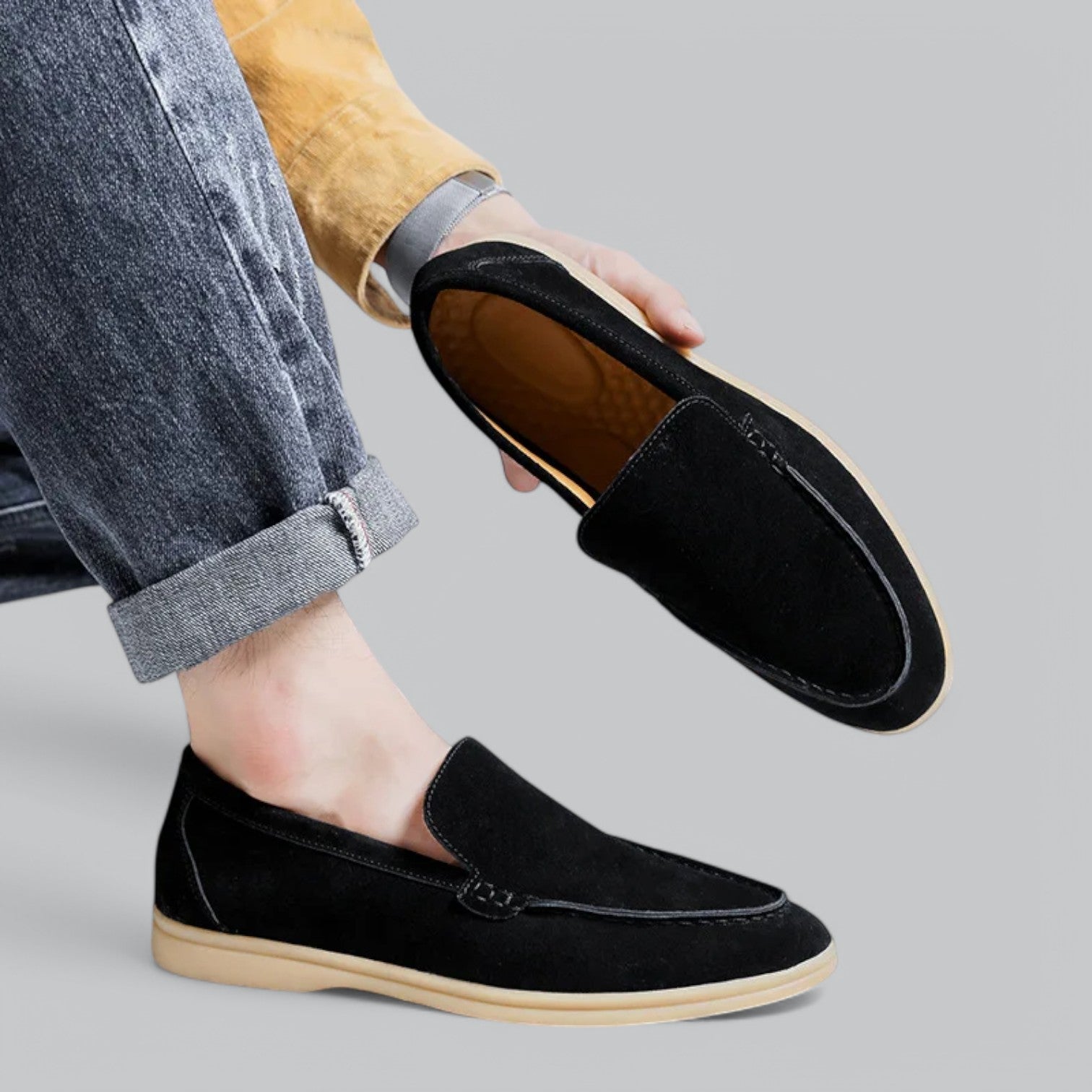 Valenti | Leather Suede Loafers - Soft Slip-On Shoes