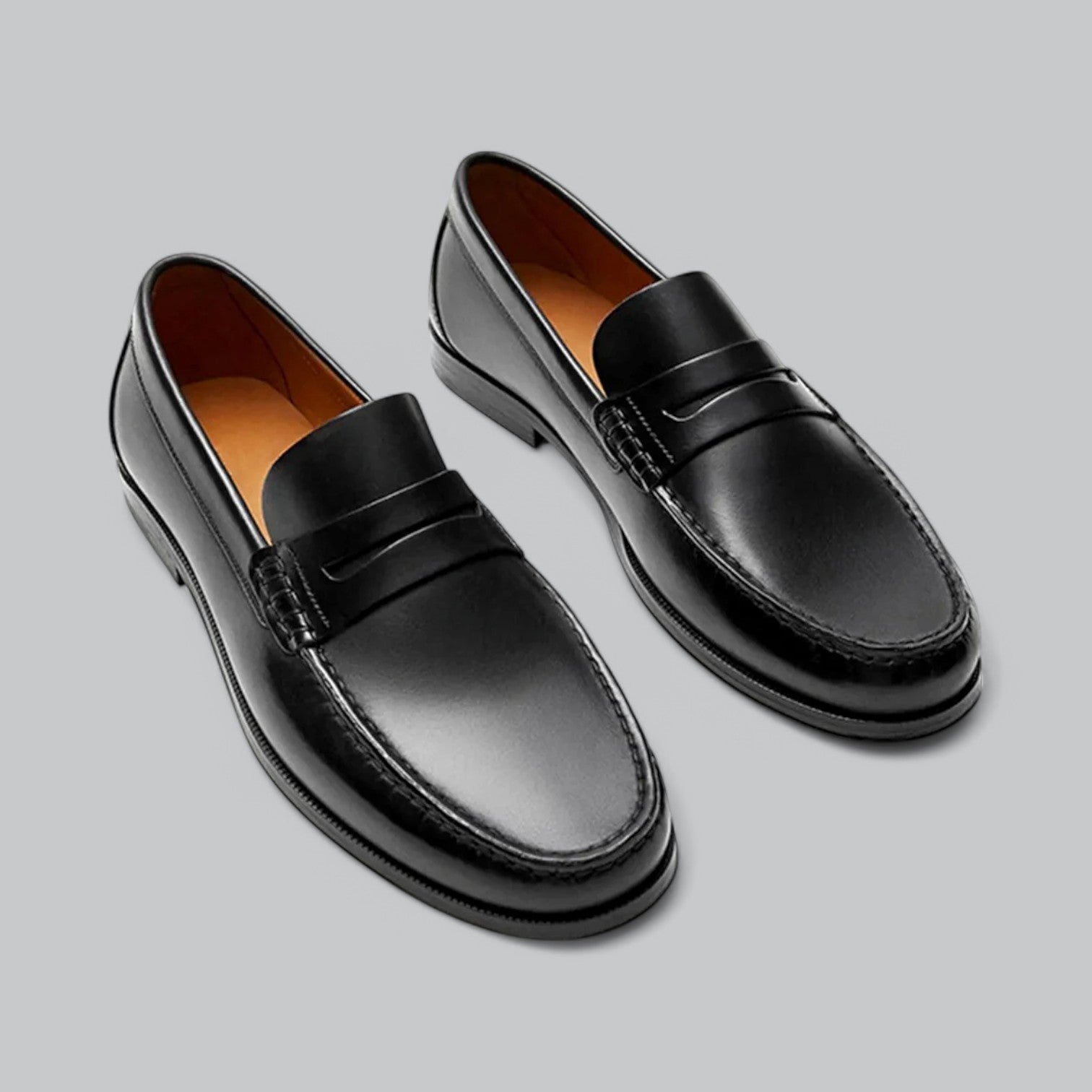 Valenti | Vintage Leather Loafers - Formal Slip-On Moccasins