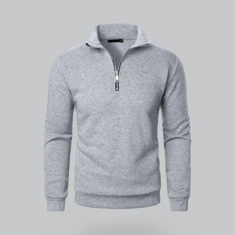 Valenti | High Neck Quarter-Zip Sweatshirt - Mock Pullover